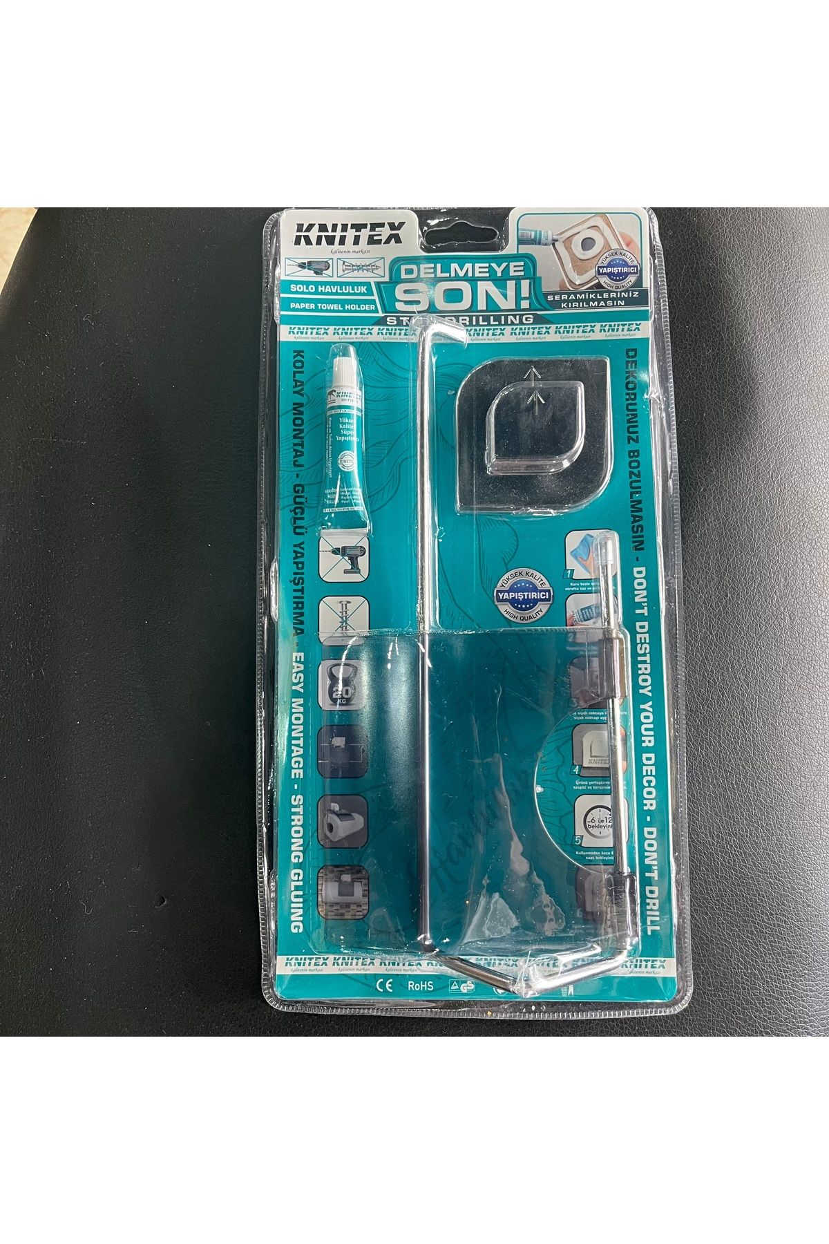 KİNETEX Yapışkanlı Solo Kapaklı Havluluk KTX-2801