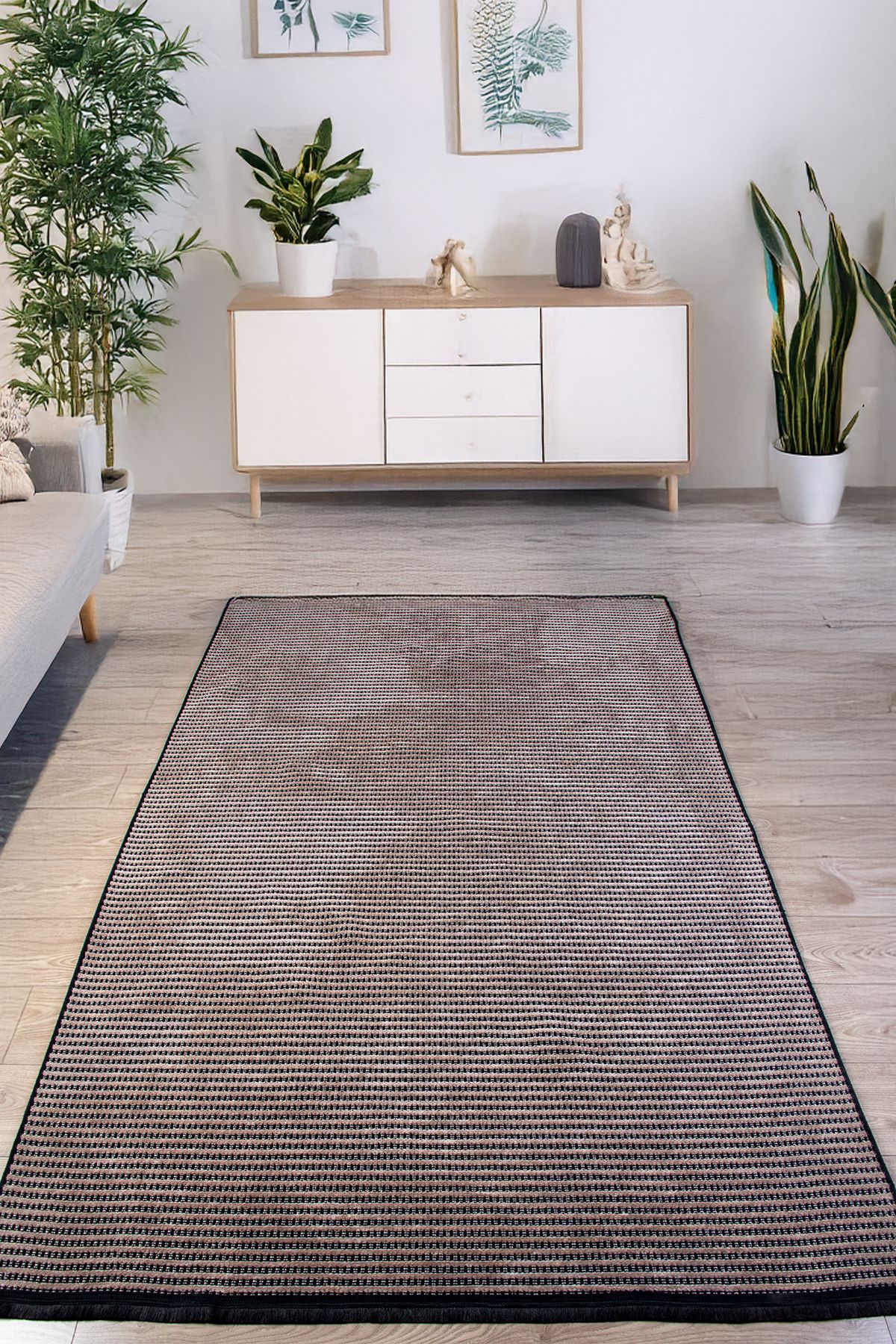 GH Geyikli Home Bej Krem Şönil Kilim Mutfak Hasır Sisal Yolluk Salon Oturma Çocuk Odası Dokuma Makine Halısı