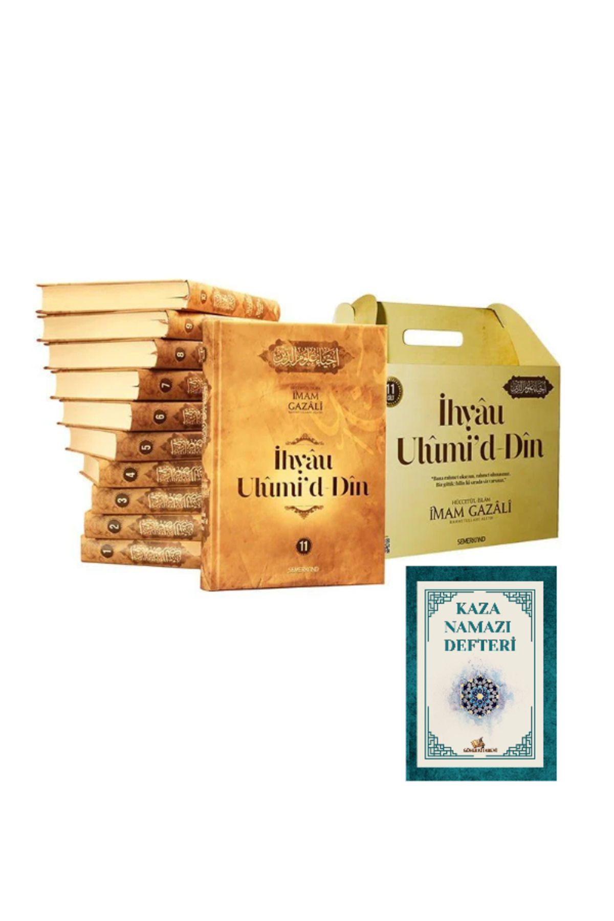 Semerkand Yayınları İhyau Ulumiddin 11 Cilt Set & kaza namazı defteri hediyeli