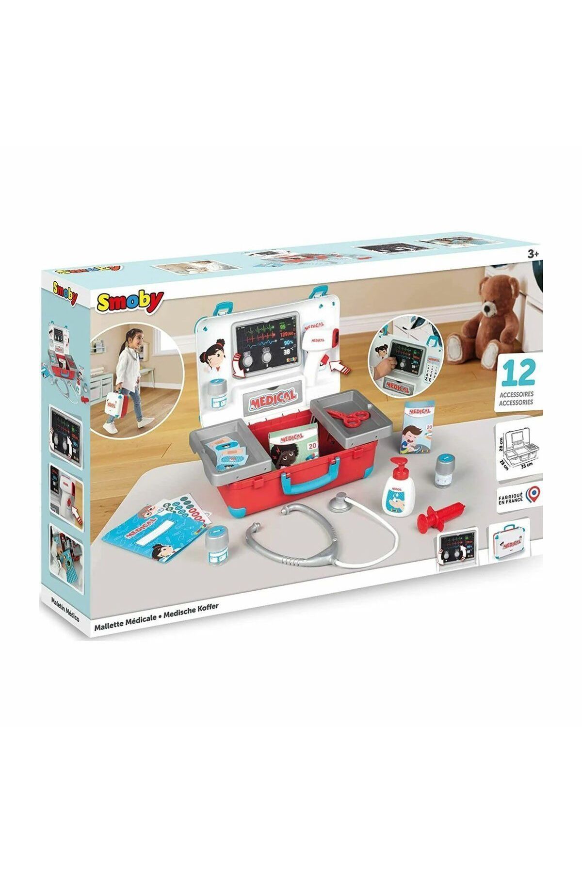 Aymir Ticaret 7600340103 Smoby Medikal Doktor Çanta Oyun Seti
