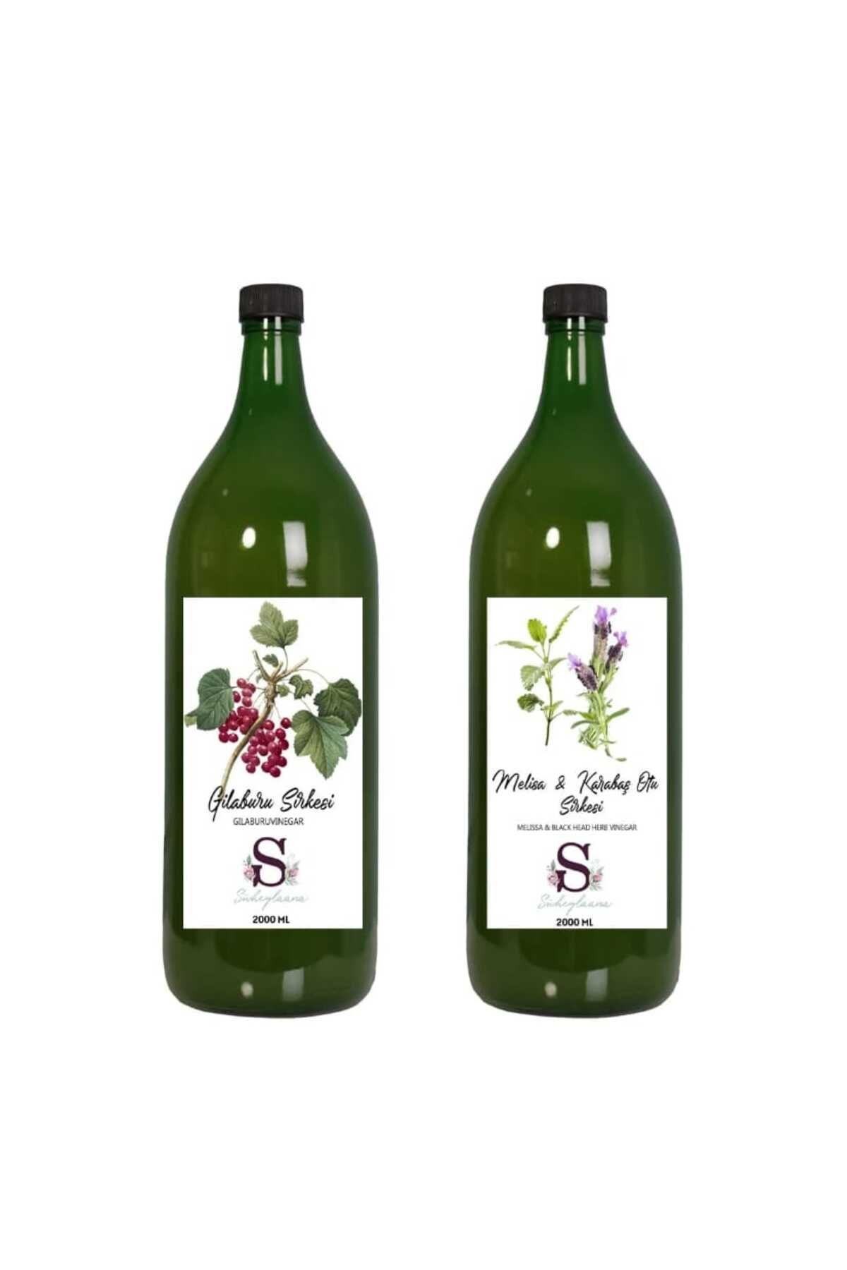 Süheylaana Doğal Gilaburu Sirkesi 2000 Ml - Doğal Melisa & Karabaş Otu Sirkesi 2000 Ml