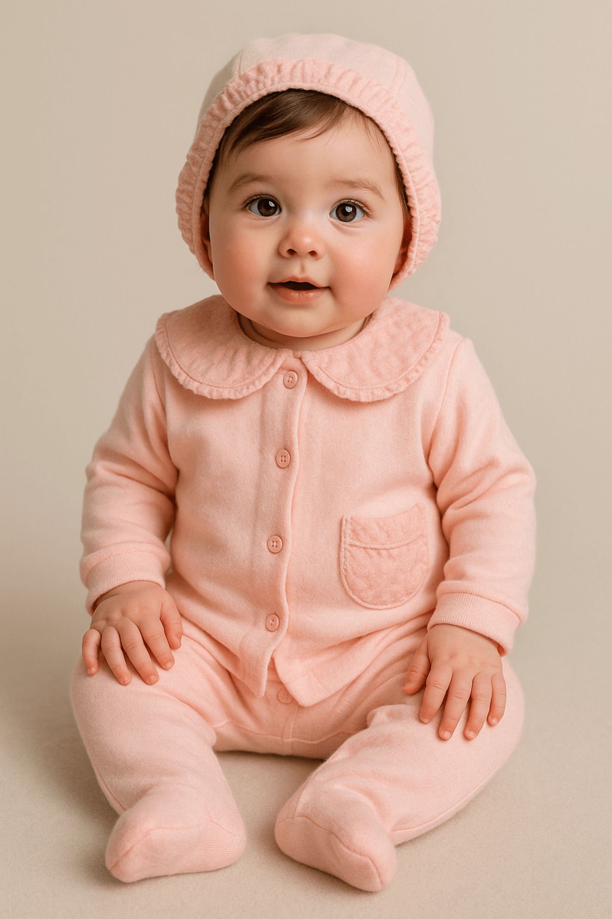 Evokids Pembe Fistolu 5li Yenidoğan Set