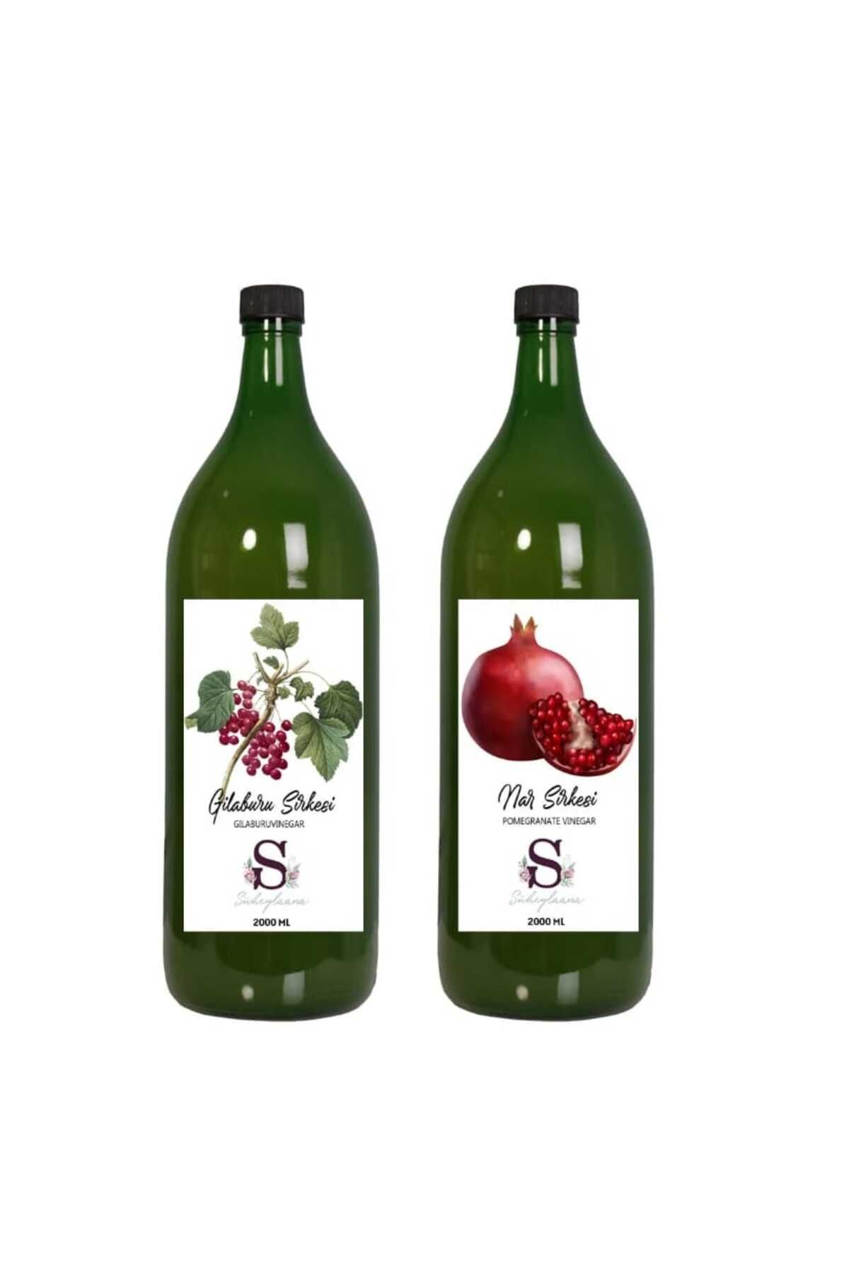Süheylaana Doğal Gilaburu Sirkesi 2000 Ml - Doğal Nar Sirkesi 2000 Ml
