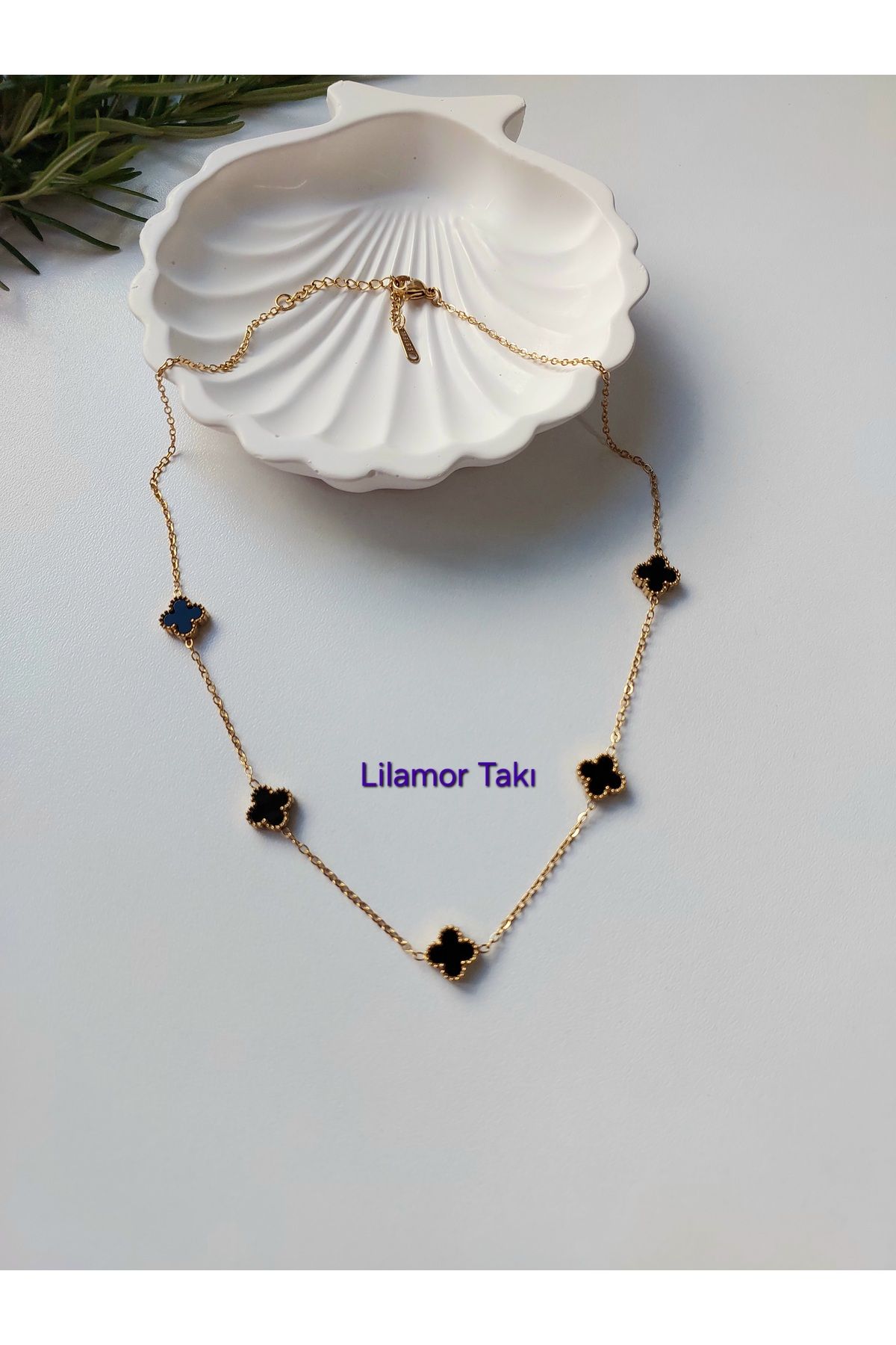 Lilamor Van Cleef Çelik Kolye