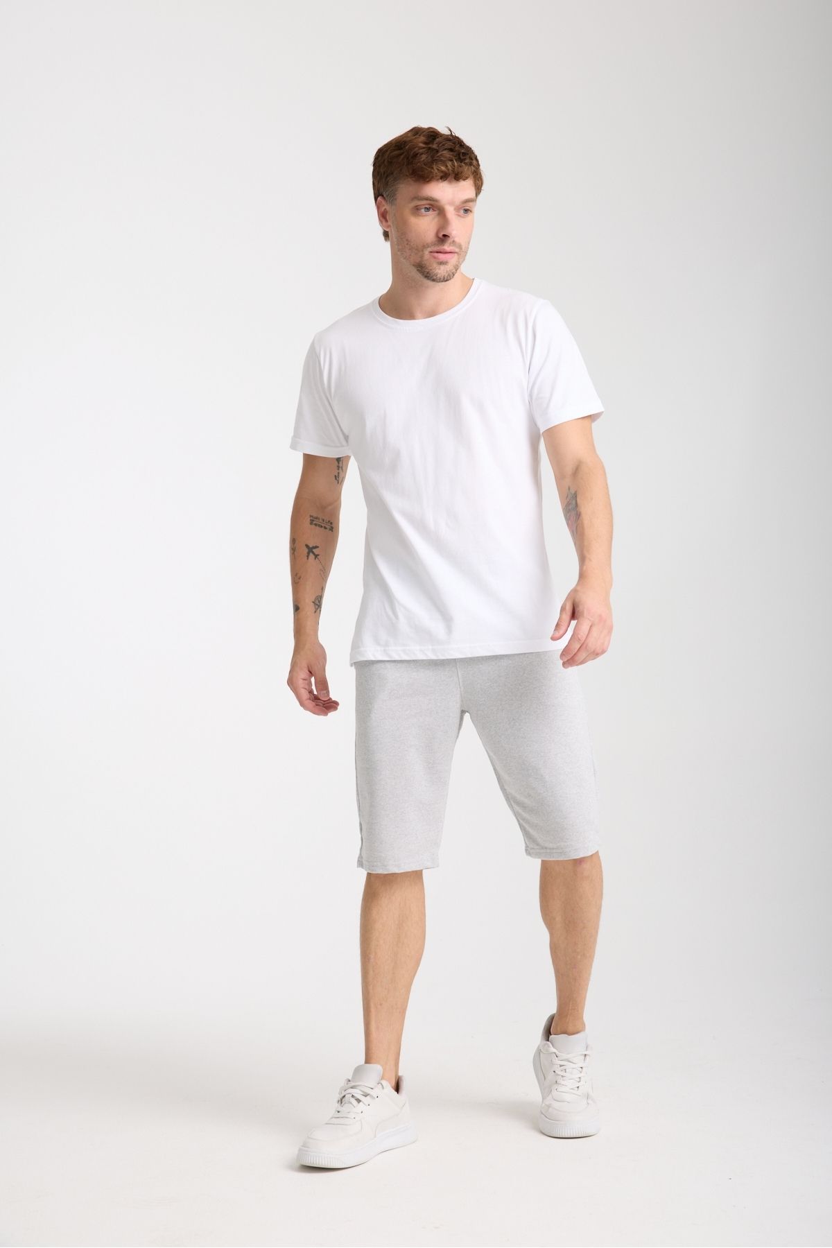 atlanticsport Erkek maxi boy yan cepli mevsimlik sport penye şort