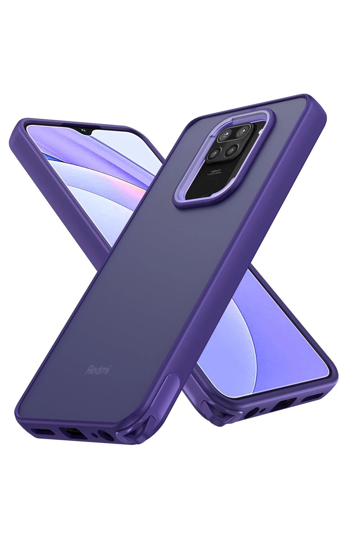 NewFace Xiaomi Redmi Note 9 Kılıf Elegant Kapak - Derin Mor LZWDR