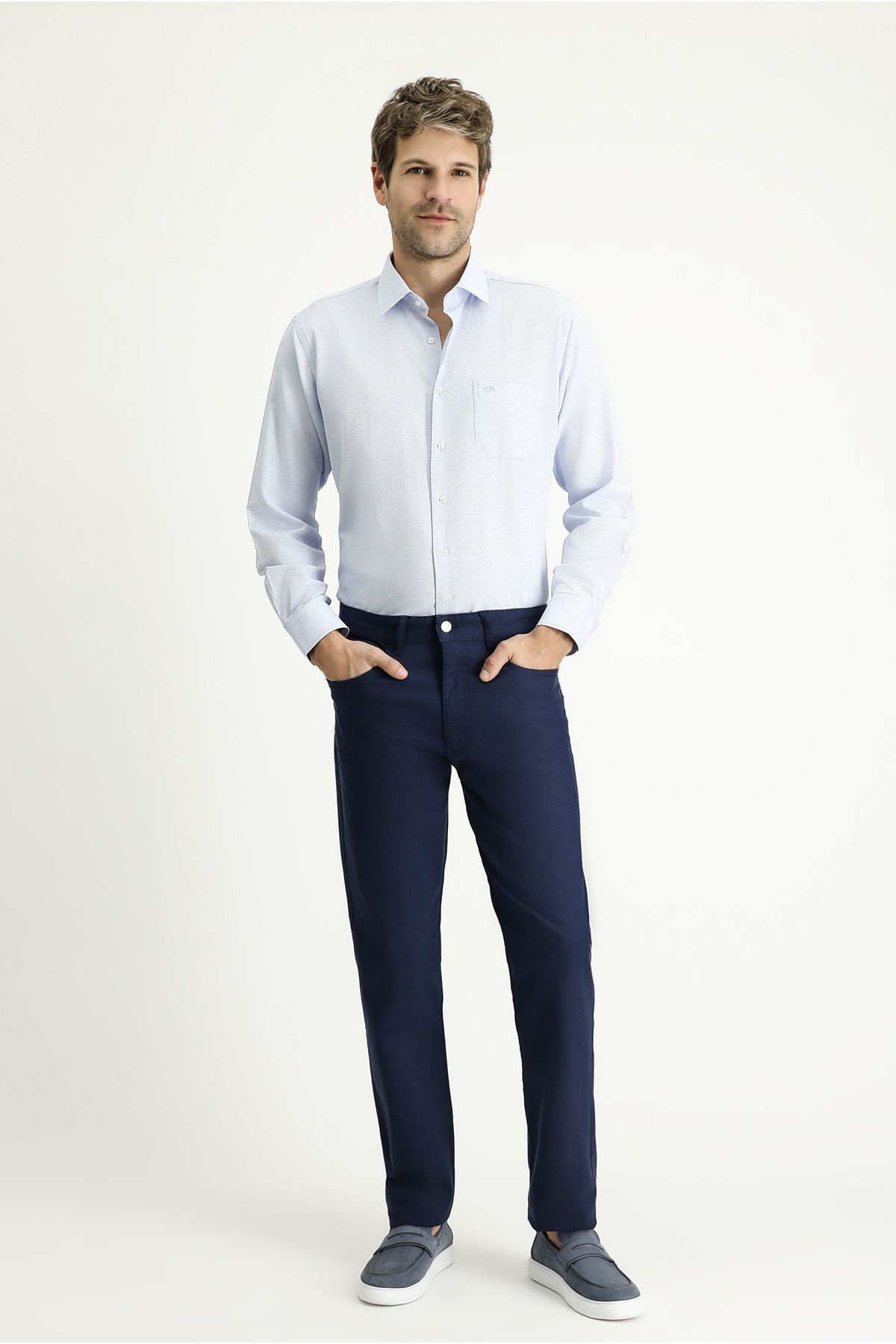 Kiğılı Relax Fit Rahat Kesim Likralı Kanvas / Chino Pantolon