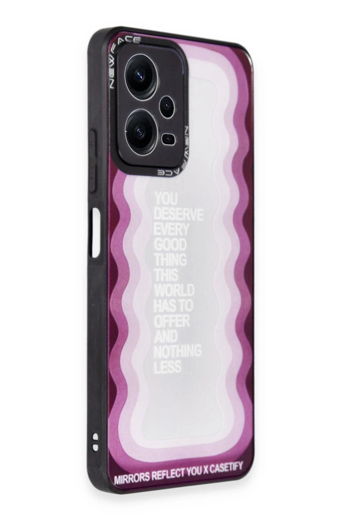 NewFace Xiaomi Redmi Note 12 5G Kılıf Mirror Desenli Kapak - Mirror - 5 JOJUA