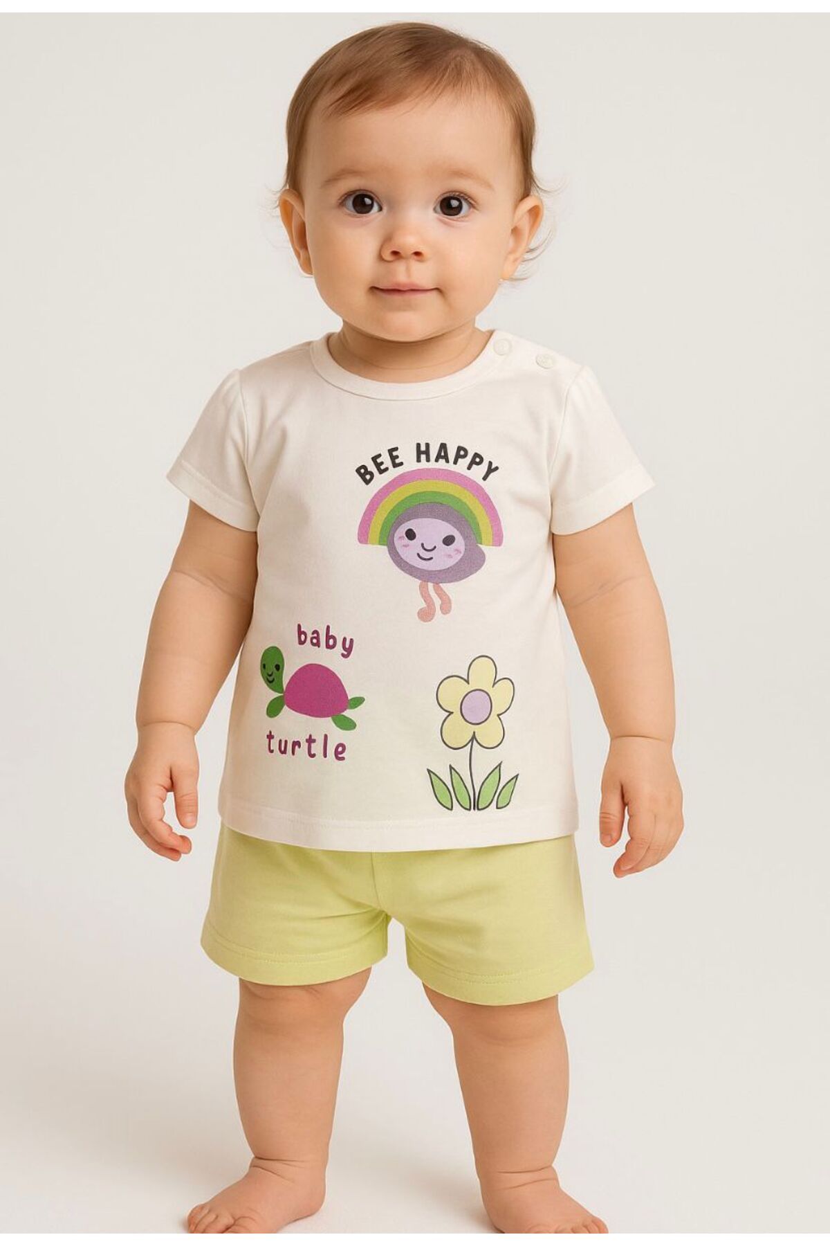 Damla BEBEK KIZ TSHIRT ŞORT TAKIM