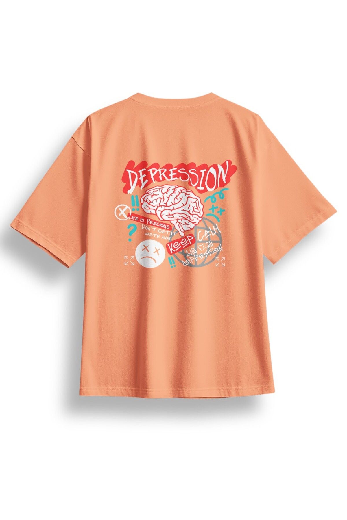 LUMARTA Oversize Depression Baskılı Tshirt