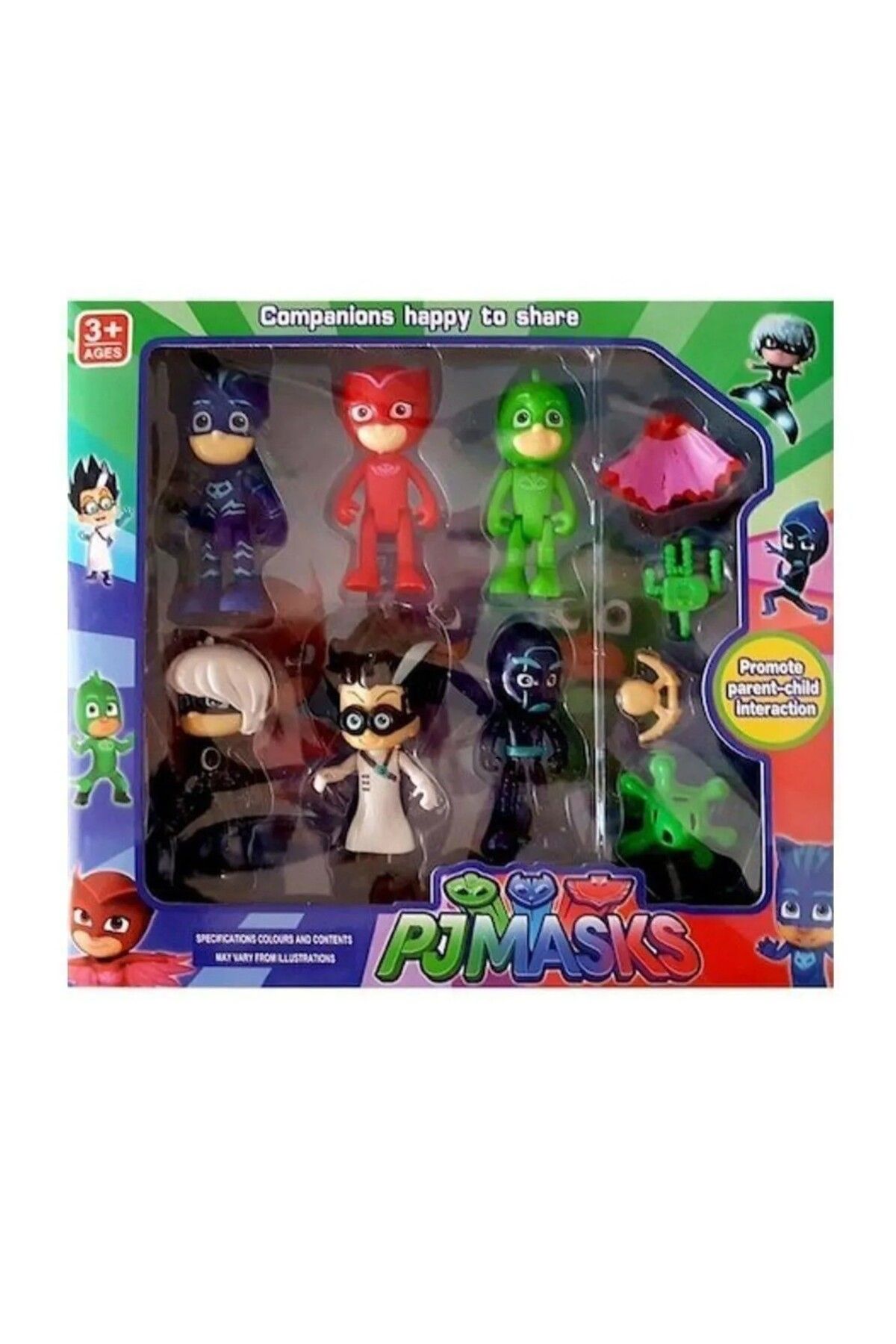 egemen oyuncak Pjmasks 10'lu Pijamaskeliler Figür Seti