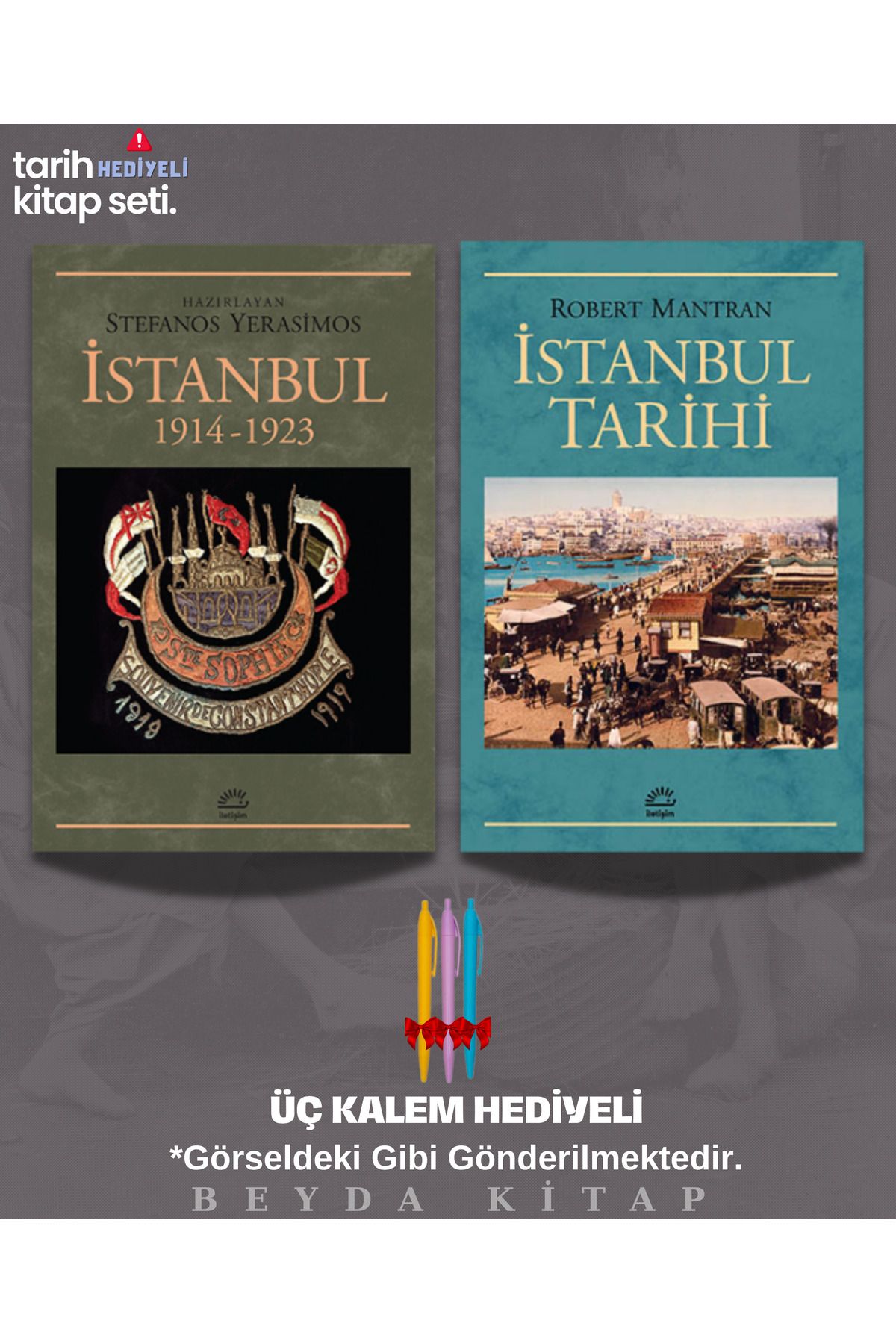 İletişim Yayınları İstanbul 1914-1923 - İstanbul Tarihi - Kalem Hediyeli - Kitap Seti, İSTKTP25 - TRİLTSYV