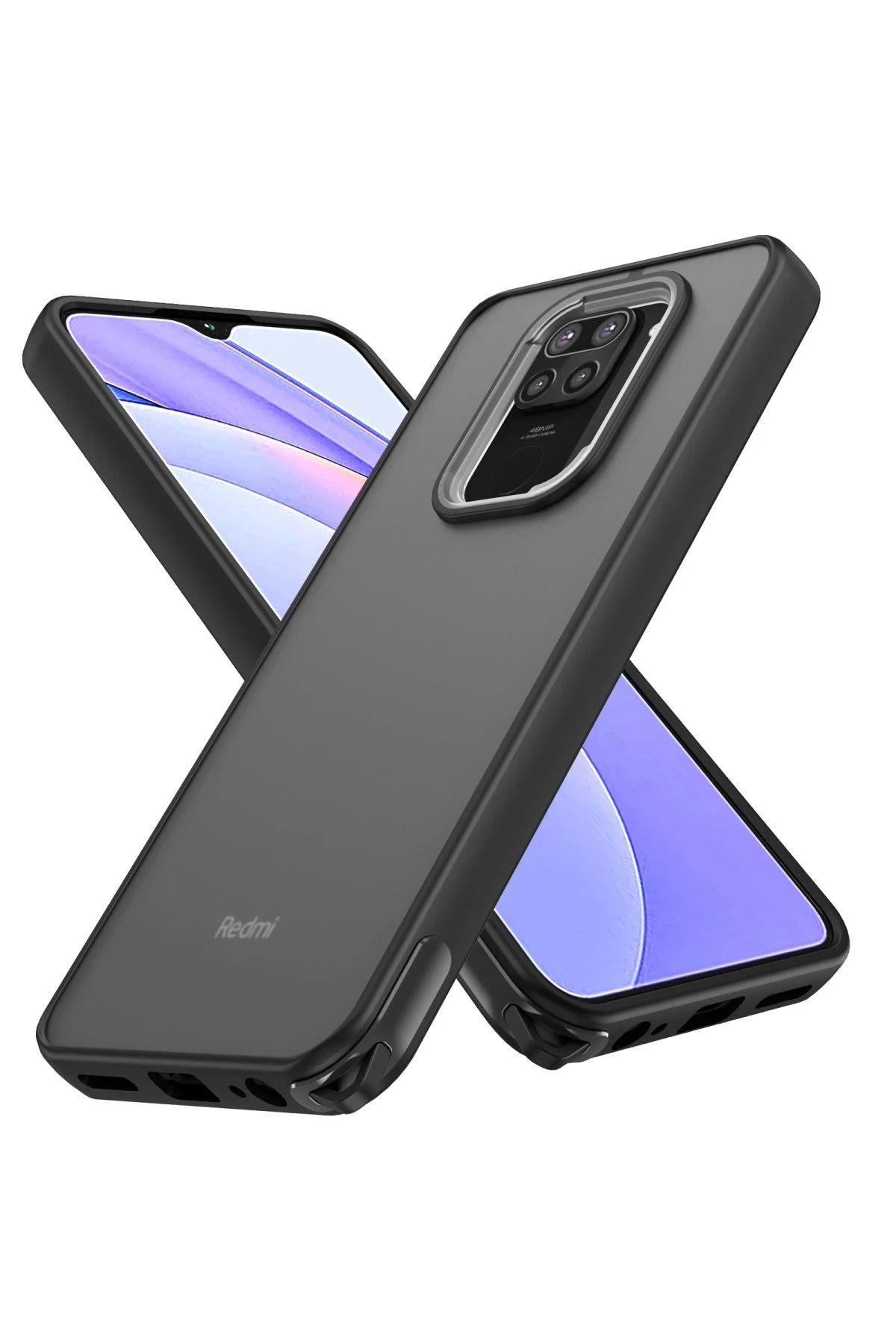NewFace Xiaomi Redmi Note 9 Kılıf Elegant Kapak - Siyah LZWDR