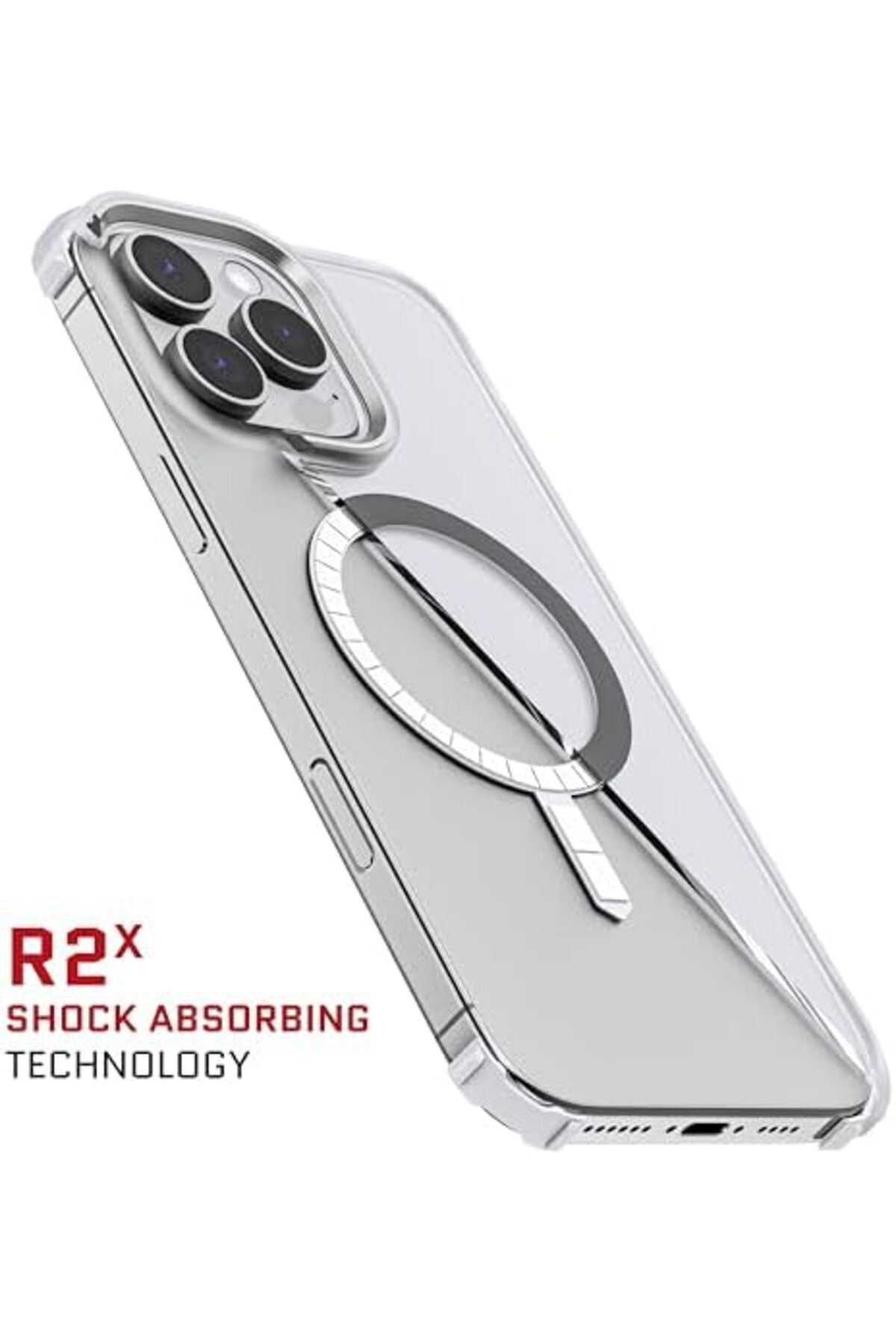 Ghostek-جراب شفاف مخفي لهاتف iPhone 16 Pro Max، متوافق مع Apple MagSafe Silicone Fusion Slim Shoc 8