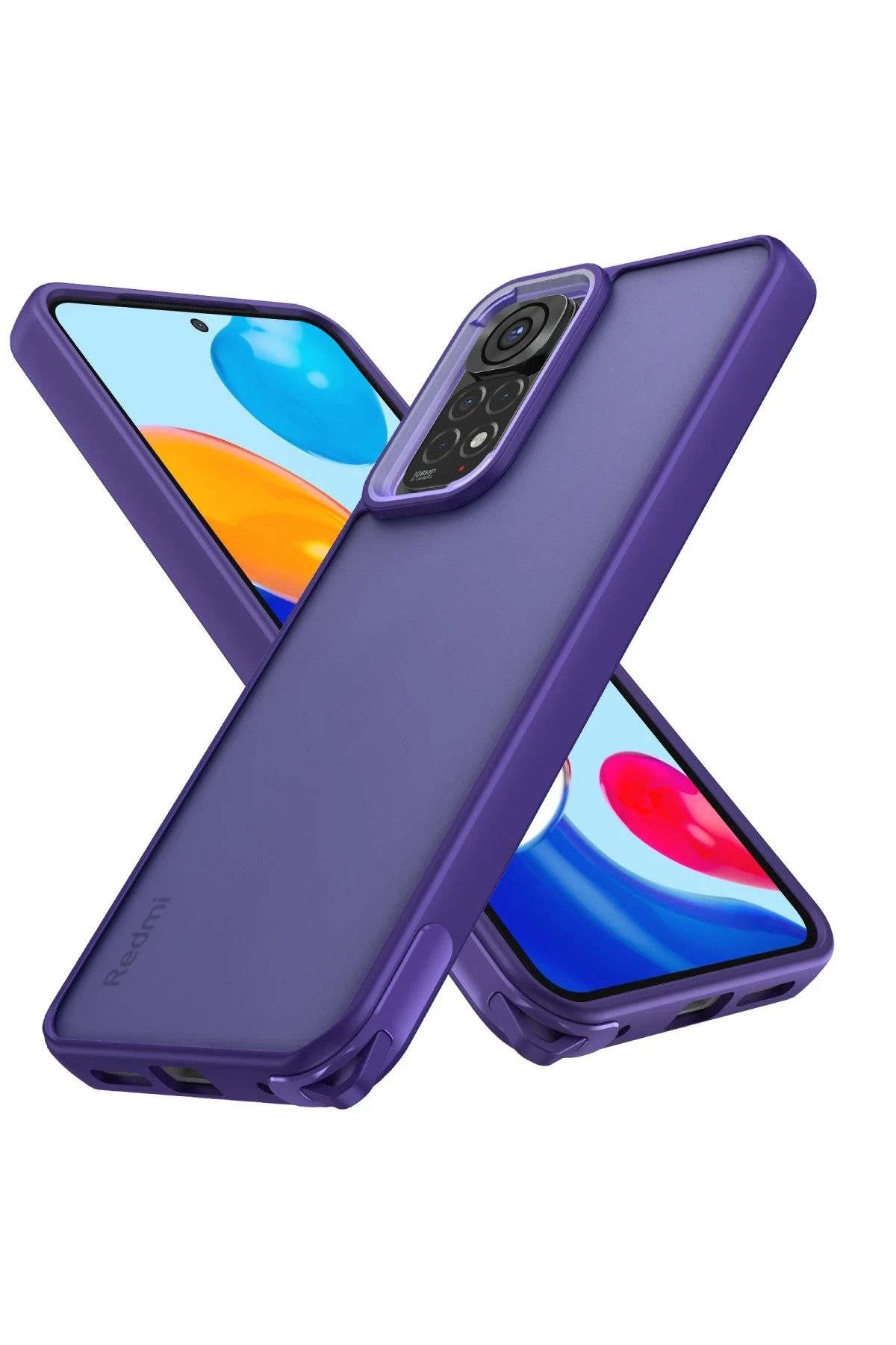 NewFace Xiaomi Redmi Note 11 Kılıf Elegant Kapak - Derin Mor YNSMR