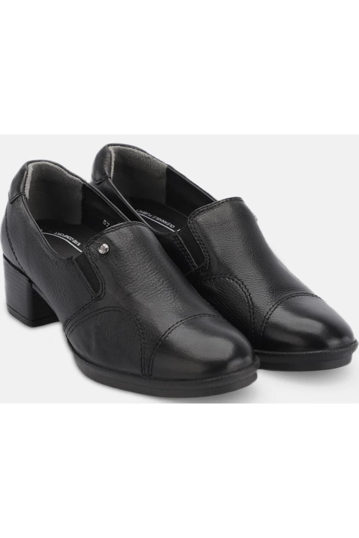 Forelli 57203 Piloyd-g 36/41 Kadın Hakiki Deri Ultra Comfort Esnek Taban Topuklu Klasik Ayakkabı