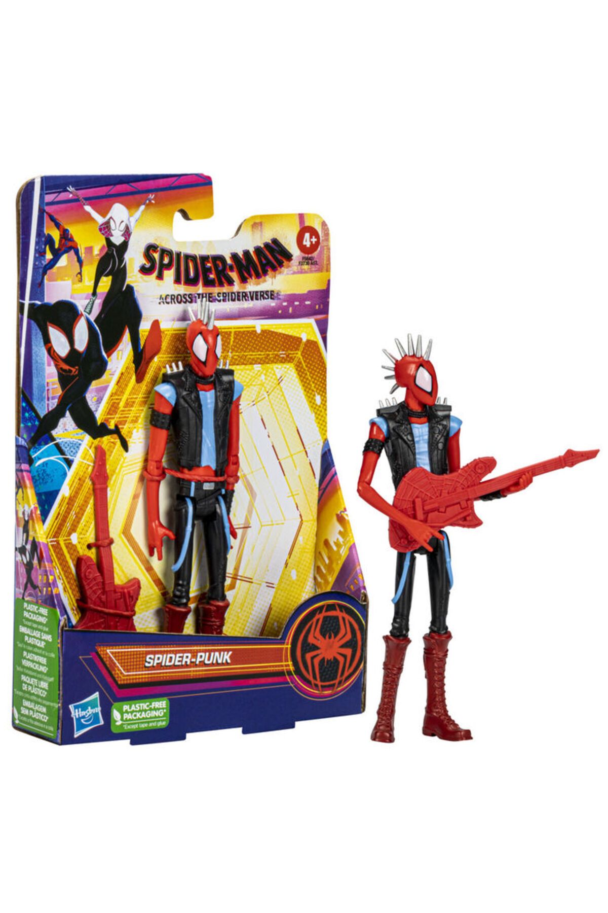 SPIDERMAN Spider-Man Across the Spider-Verse Spider-Punk Figür 15 cm – Orijinal Hasbro Oyuncak