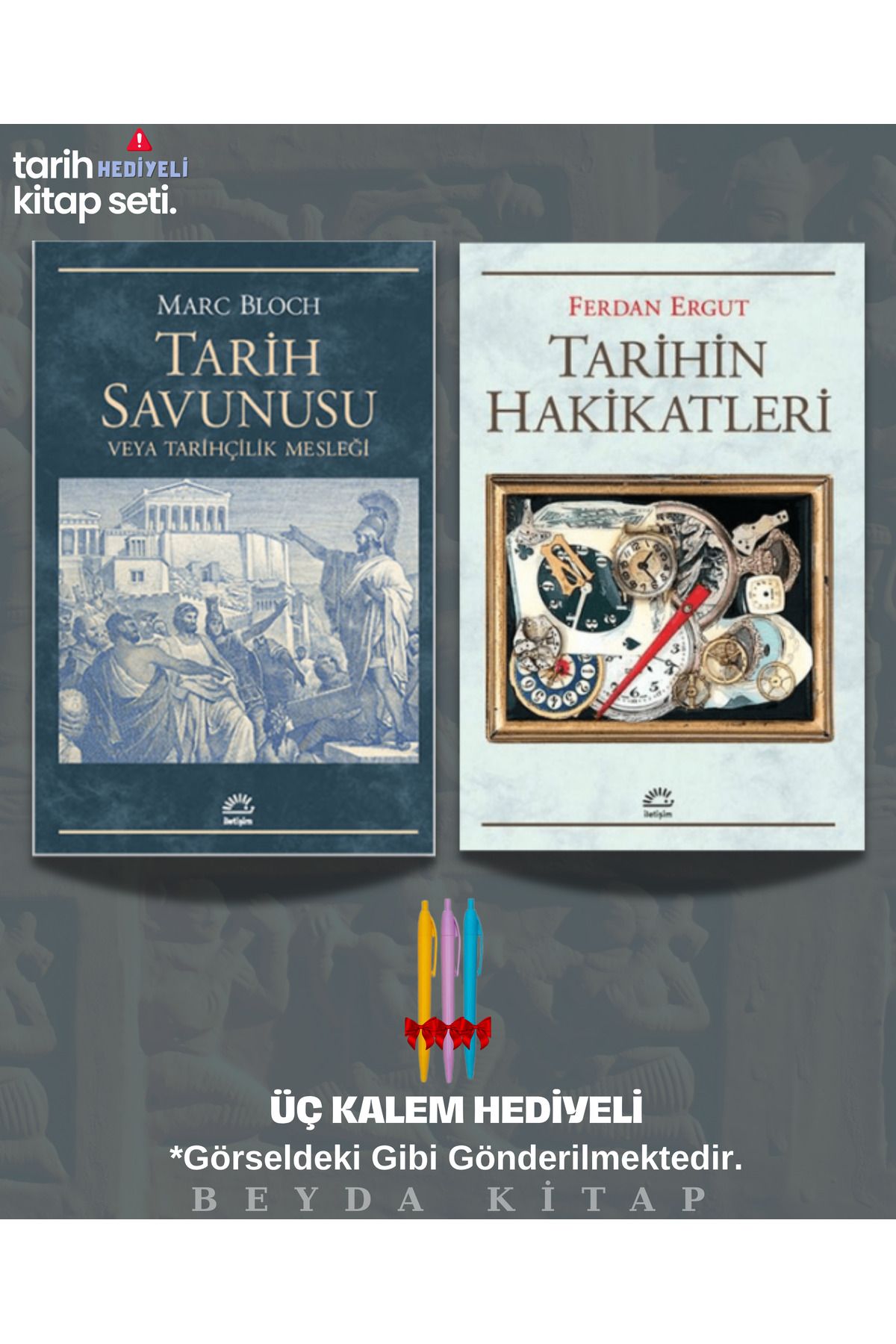 İletişim Yayınları Tarih Savunusu - Tarihin Hakikatleri - Kalem Hediyeli - Kitap Seti, 1GZTB - TRİLTSYV