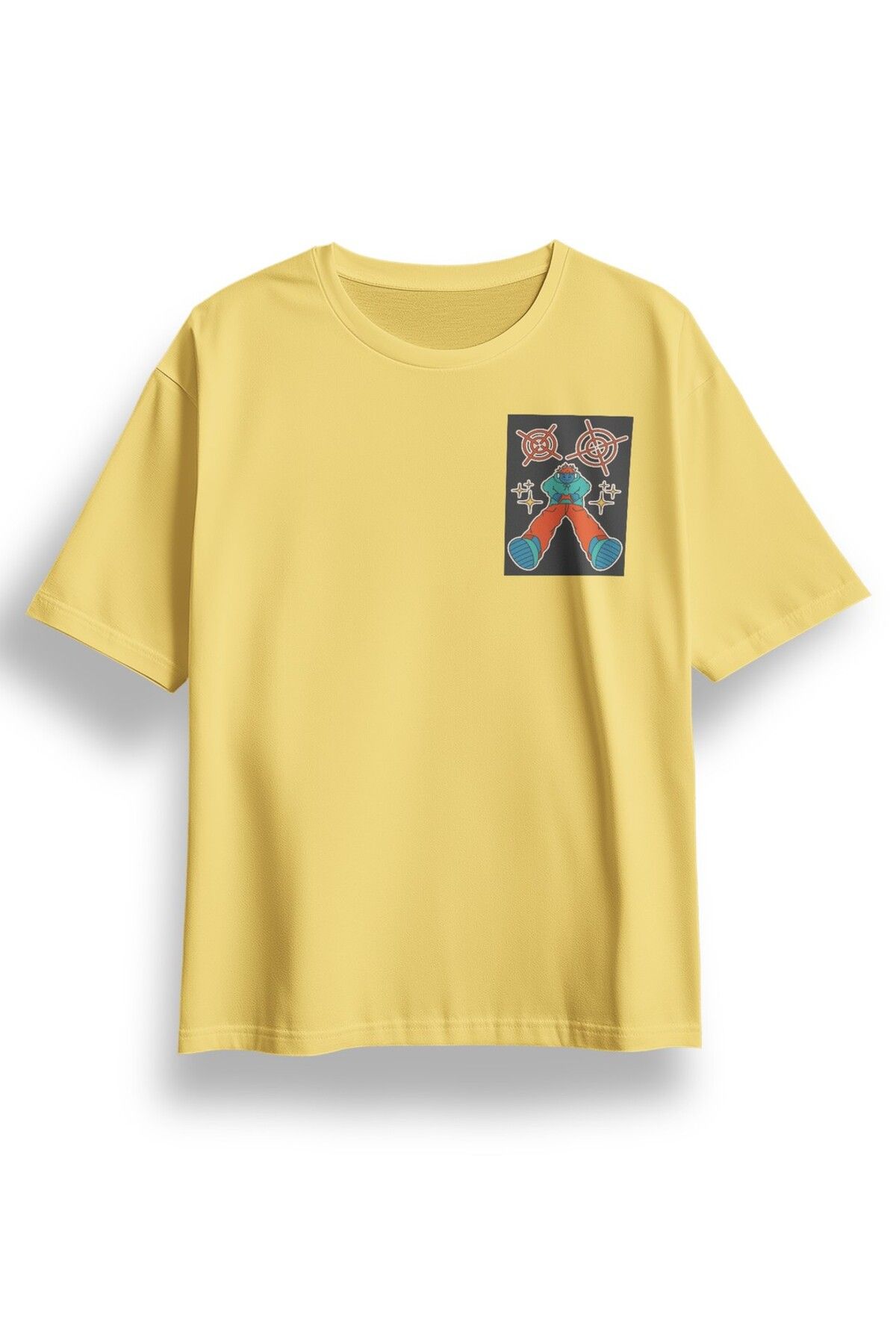 LUMARTA Oversize Street Game Baskılı Tshirt