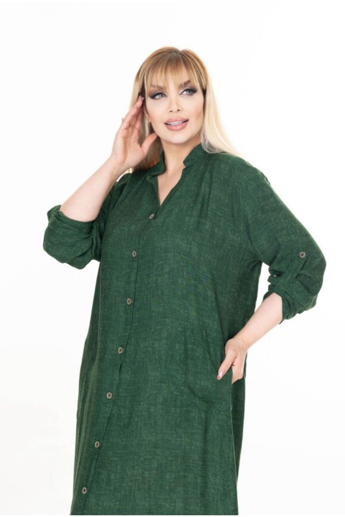 Sevda Kılınç 🎉EBRULİ VİSKON KUMAŞ ELBİSE 🎉