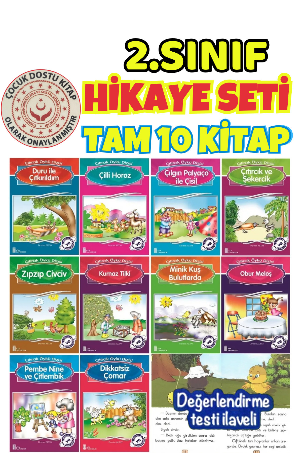 Ata Yayıncılık 2.sınıf Öğrencilerinin Zevkle Okuyacağı 10'lu Hikaye Kitabı Seti fotoğrafı 4 (önizleme)