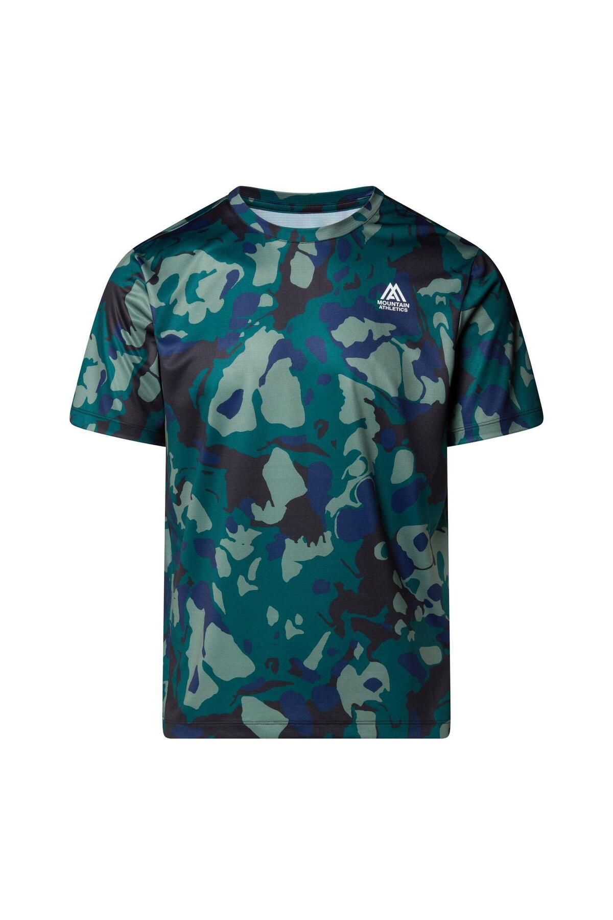 THE NORTH FACE Erkek MA 24/7 S/S Tişört AOP NF0A8BP986U1 Yeşil-XXL