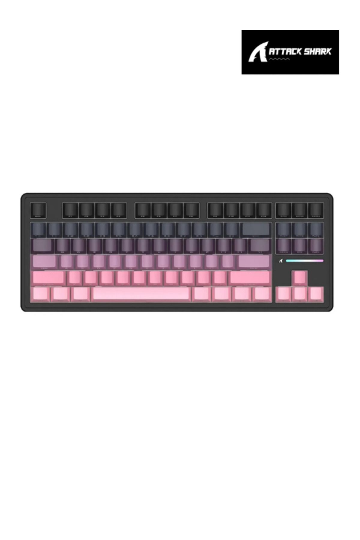 Hietech Kablosuz Profesyonel Gaming Oyuncu Klavyesi Mekanik RGB E-Sports Klavye Attack Shark M87 PROV2