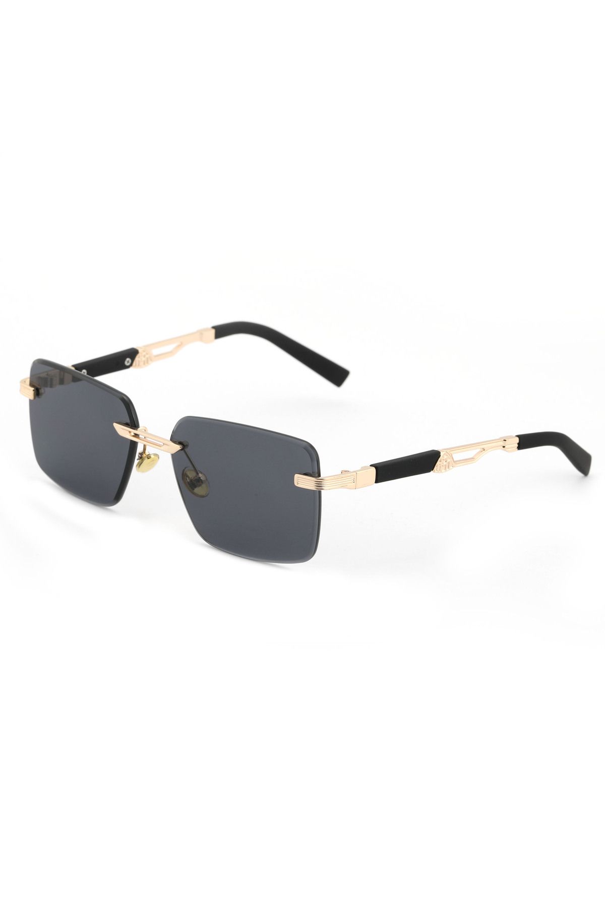 Angel Eyes Kare Tasarım Gold Siyah Yekpare Cam Kadın Güneş Gözlüğü CE BELGELİ UV400 KORUMALI