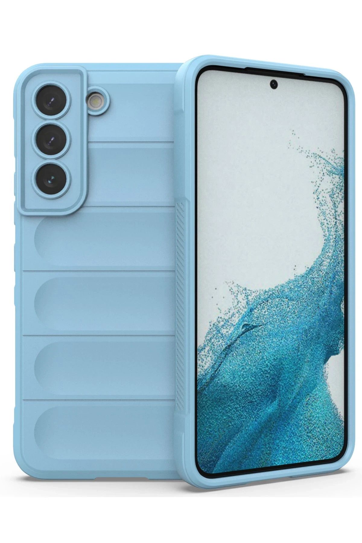 NewFace Samsung Galaxy S21 Kılıf Optimum Silikon - Sky Blue LZWDR