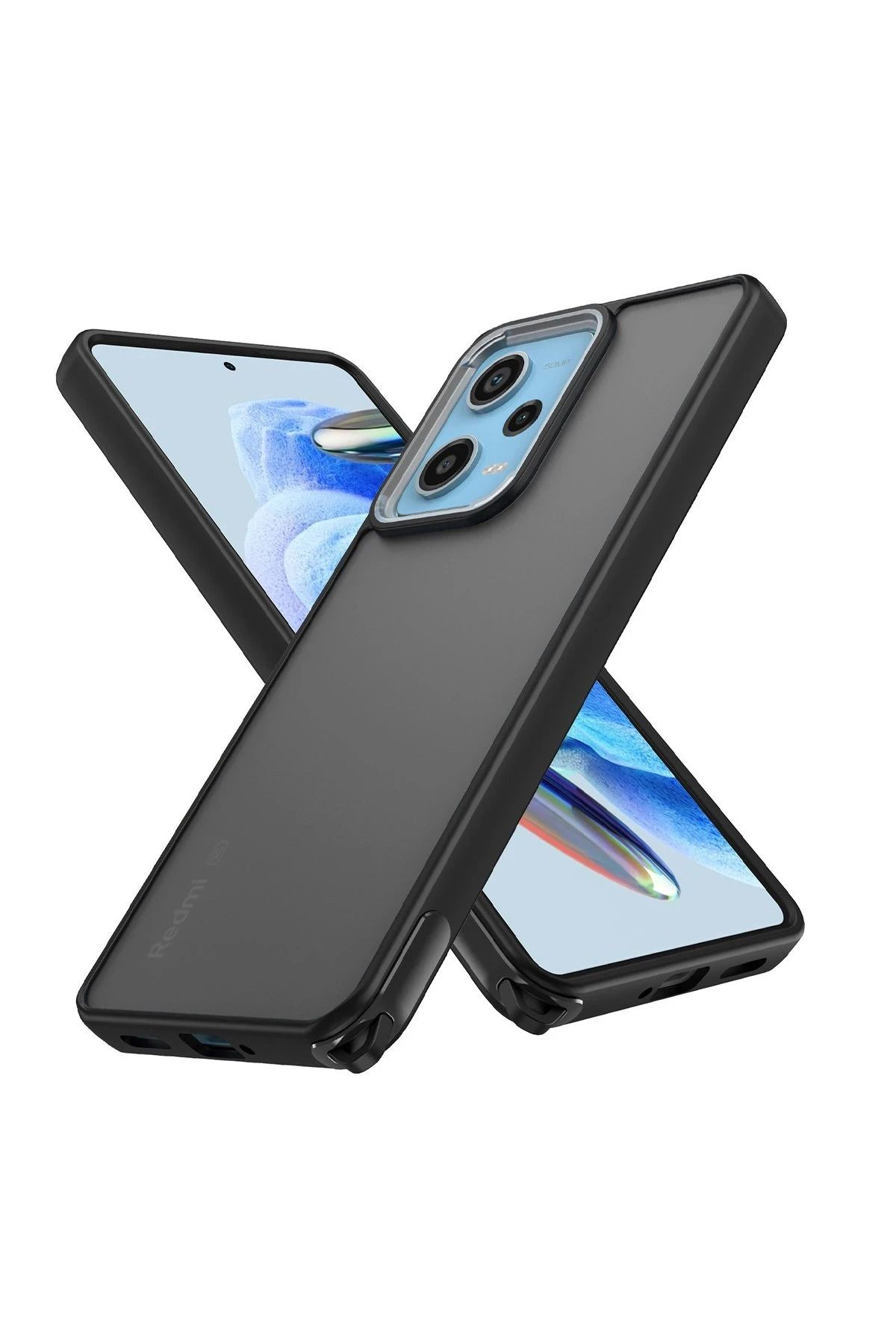 NewFace Xiaomi Redmi Note 12 Pro 5G Kılıf Elegant Kapak - Siyah FERRG