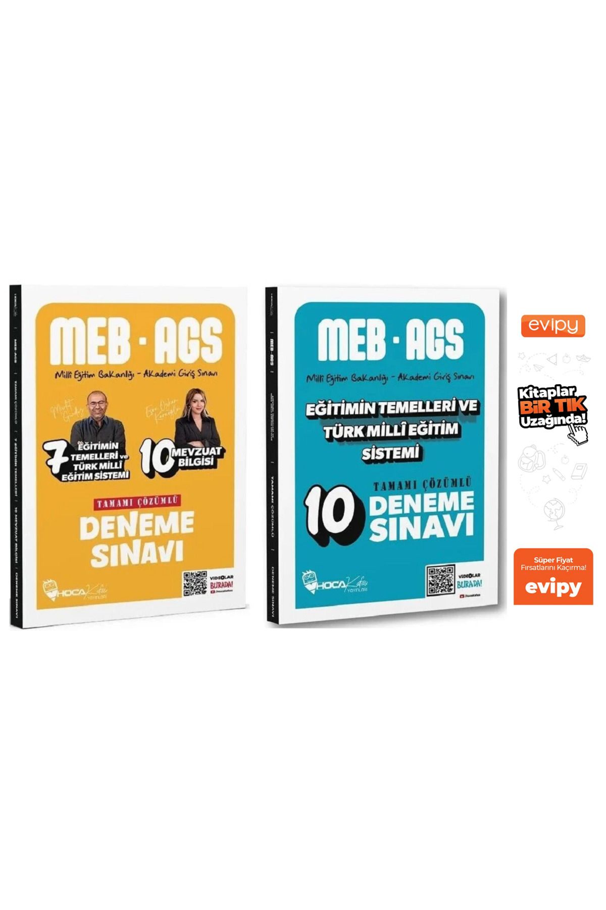 Hoca Kafası Yayınları 2025 MEB-AGS Eğitimin Temelleri 17+10 Deneme 2 Kitap Mevlüt Gündüz, Esra Özkan Karaoğlu Ayraç Hediye