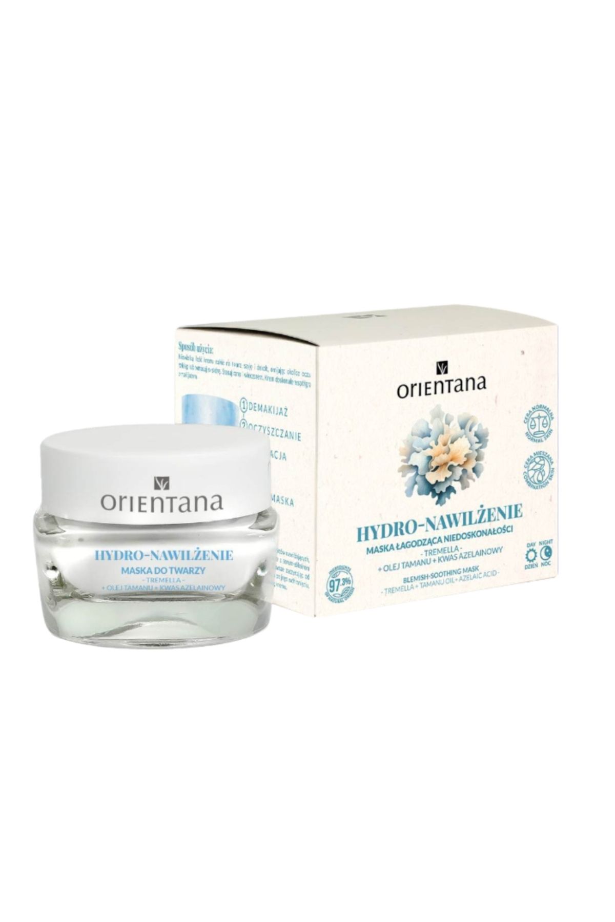 ORIENTANA Hydro Nawilżenie - Maseczka Łagodząca Niedoskonałości Tremella, 50 Ml - One Size