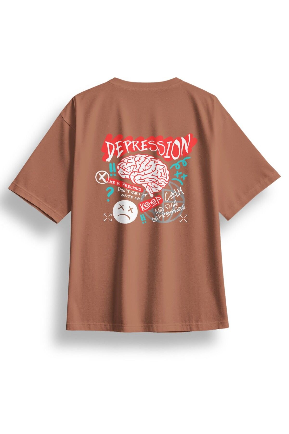 LUMARTA Oversize Depression Baskılı Tshirt