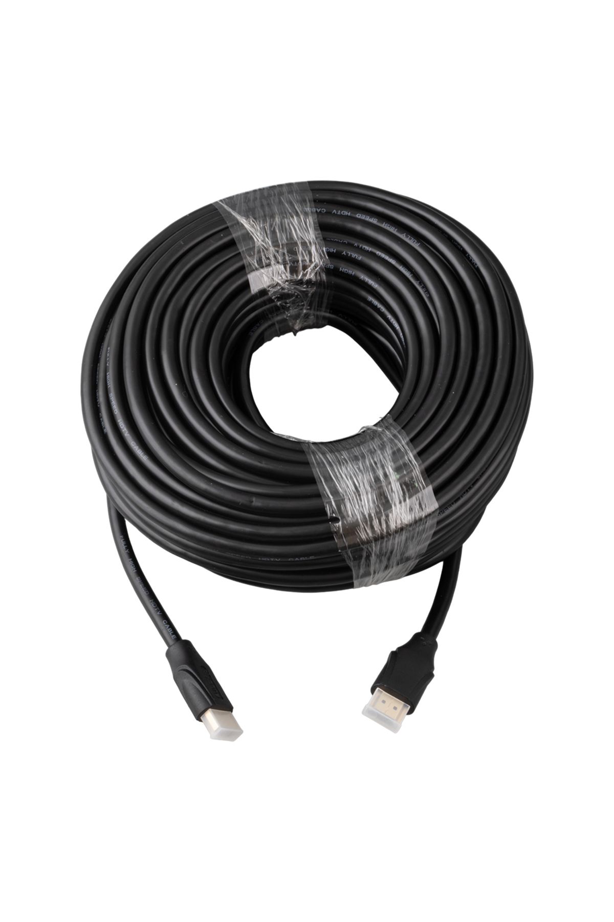 Avrasya Elektronik FULLY G-507K PLASTİK DÜZ SİYAH 25 METRE GOLD POŞETLİ HDMI KABLO
