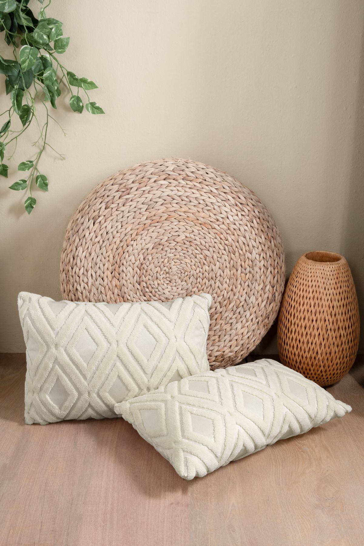 Vannes Home BOHEM PUNCH DESENLİ DEKORATİF KIRLENT KILIFI TEKLİ