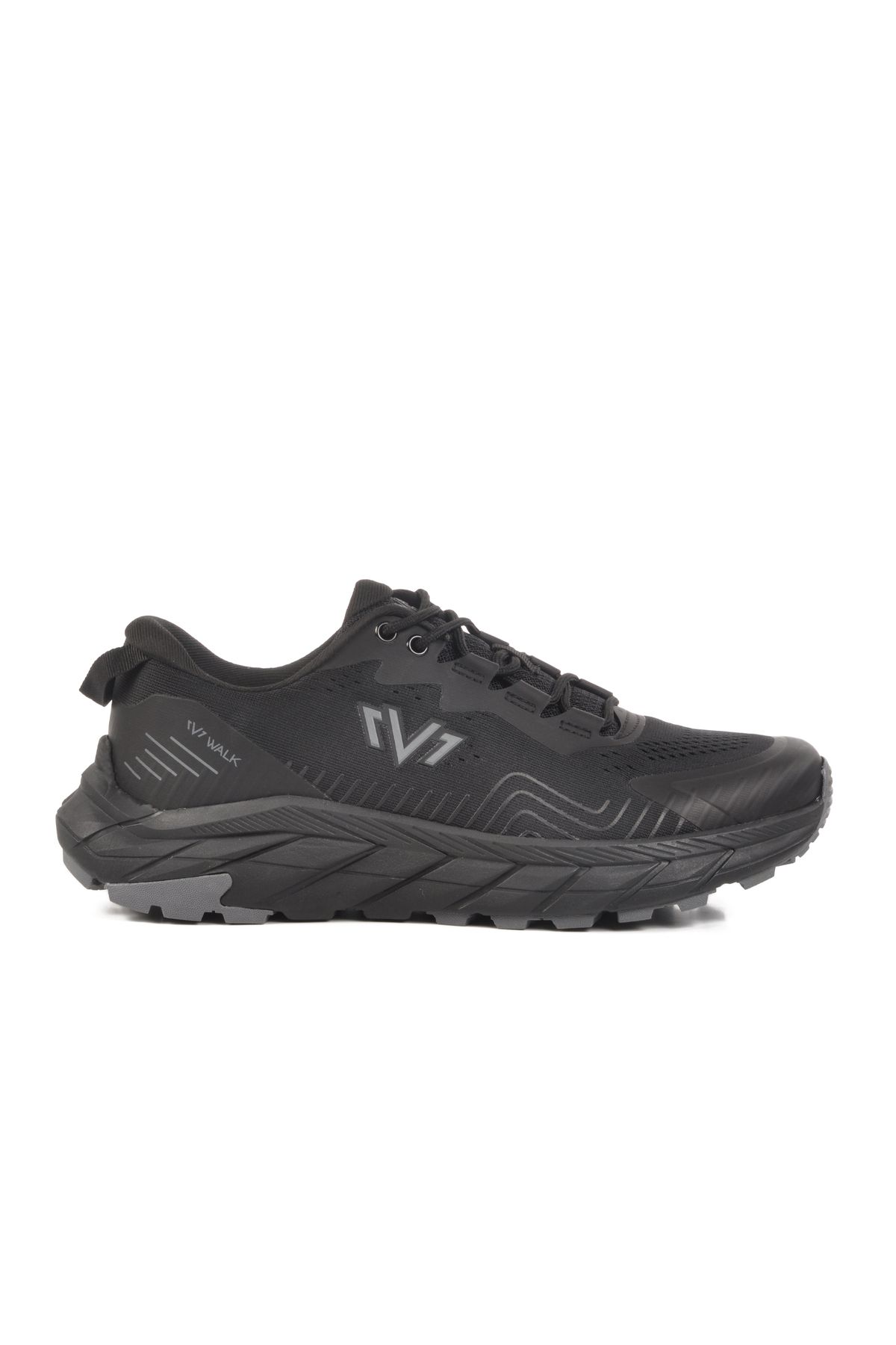 WALK Siyah Fileli Hafif Esnek Erkek Spor Ayakkabı WM361362 M