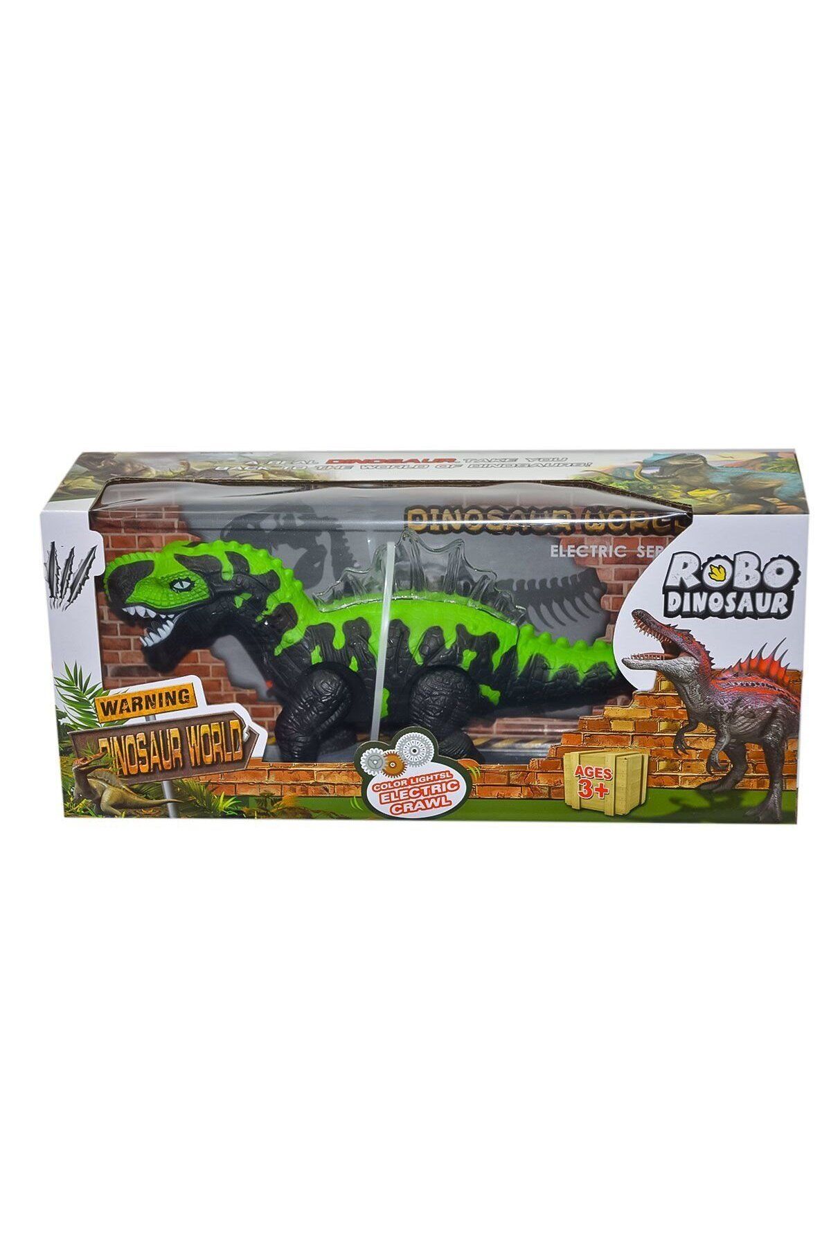 Aymir Ticaret 272-003ABC Kutulu Pilli Sesli Işıklı Dinozor - Can-Em Oyuncak