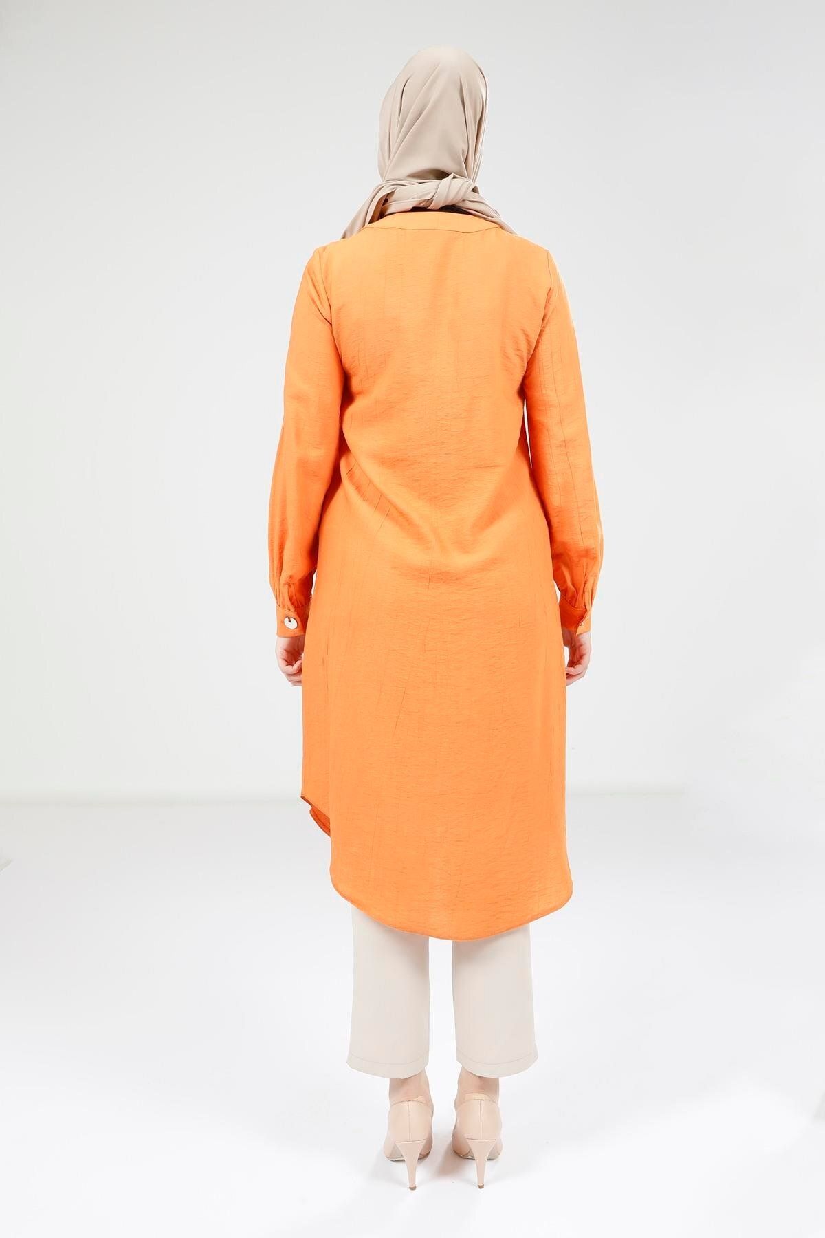 تونیک پوشیده زنانه TUNIC ORANGE 9333 اورجینال Beyza