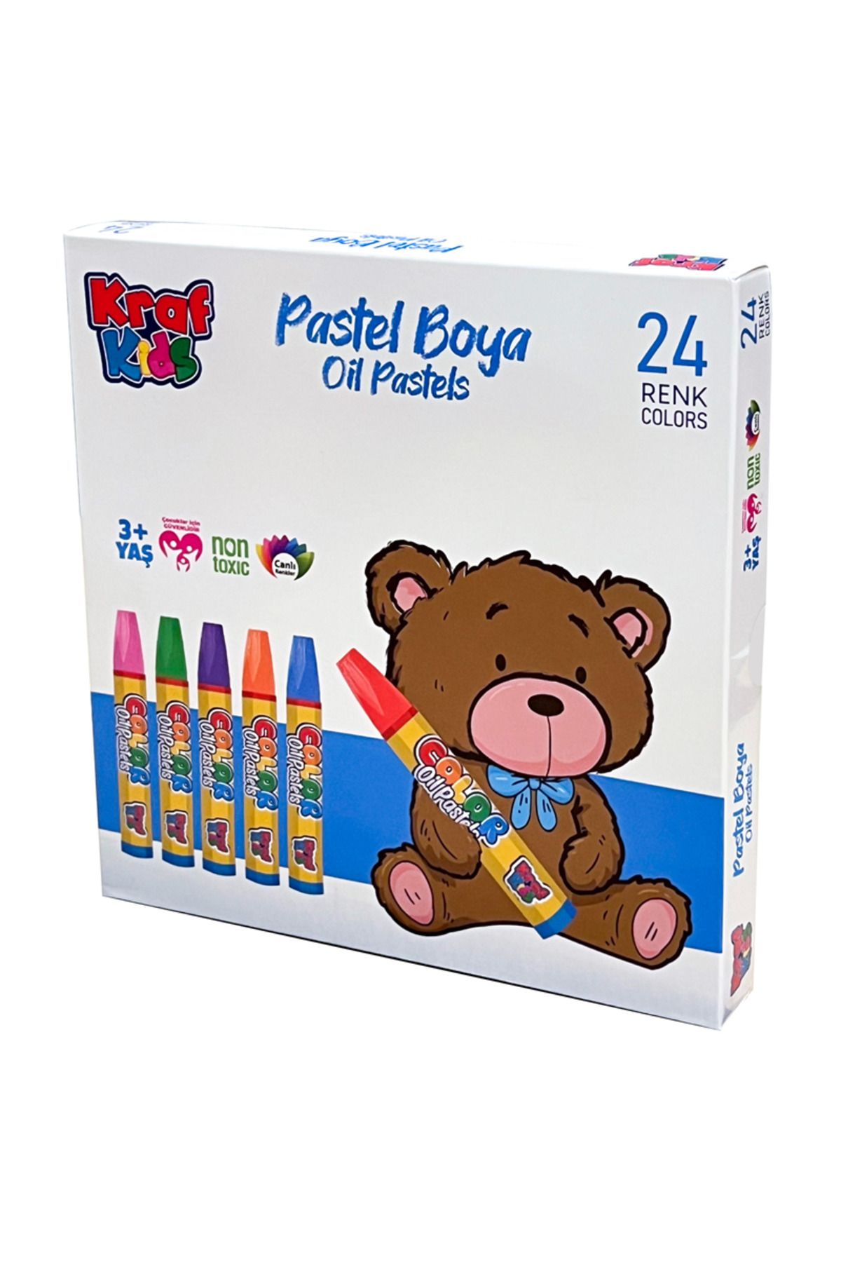KRAF KIDS PASTEL BOYA 24 LU KK520
