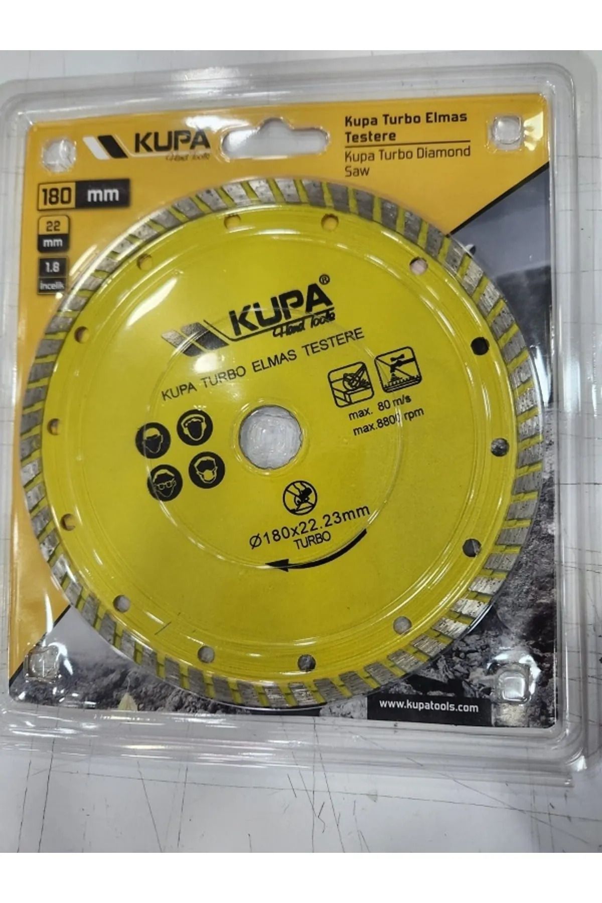 Kupa TURBO ELMAS TESTERE 180x22.23mm