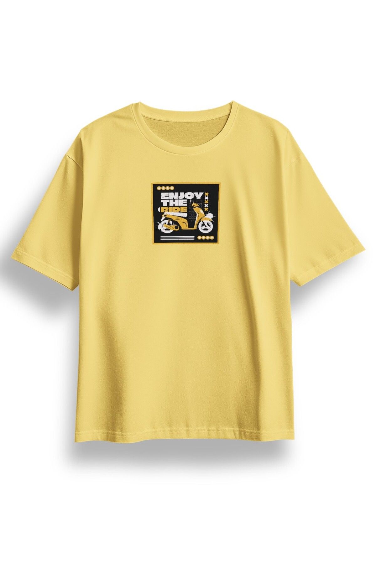 LUMARTA Oversize Enjoy The Ride Baskılı Tshirt