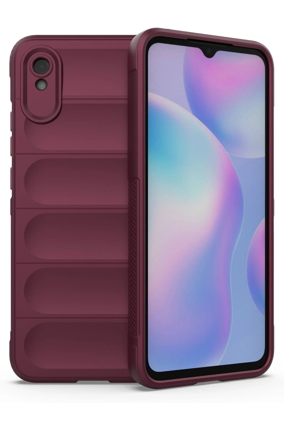 NewFace Xiaomi Redmi 9A Kılıf Uyumlu Silikon - Bordo