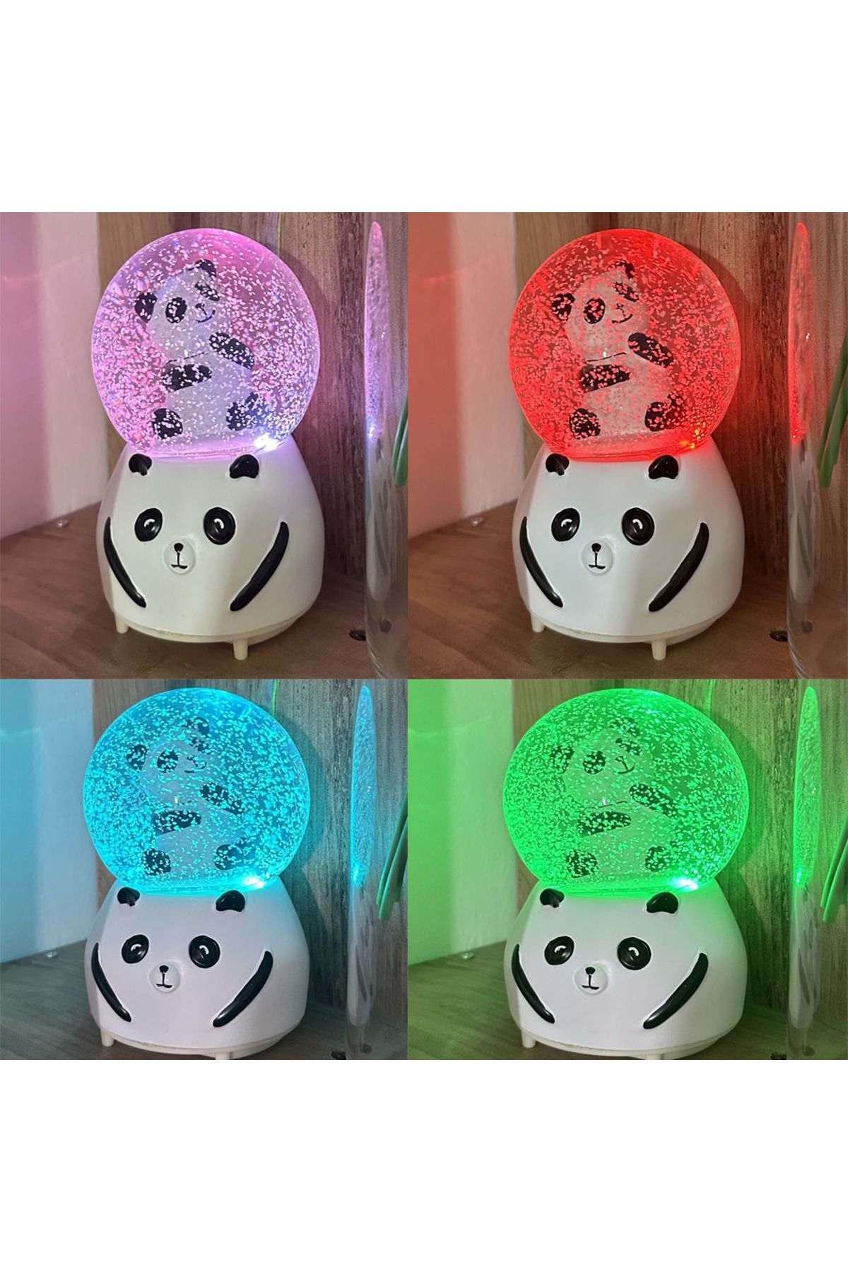 gcaksesuar Büyük Boy Panda Kar Küresi