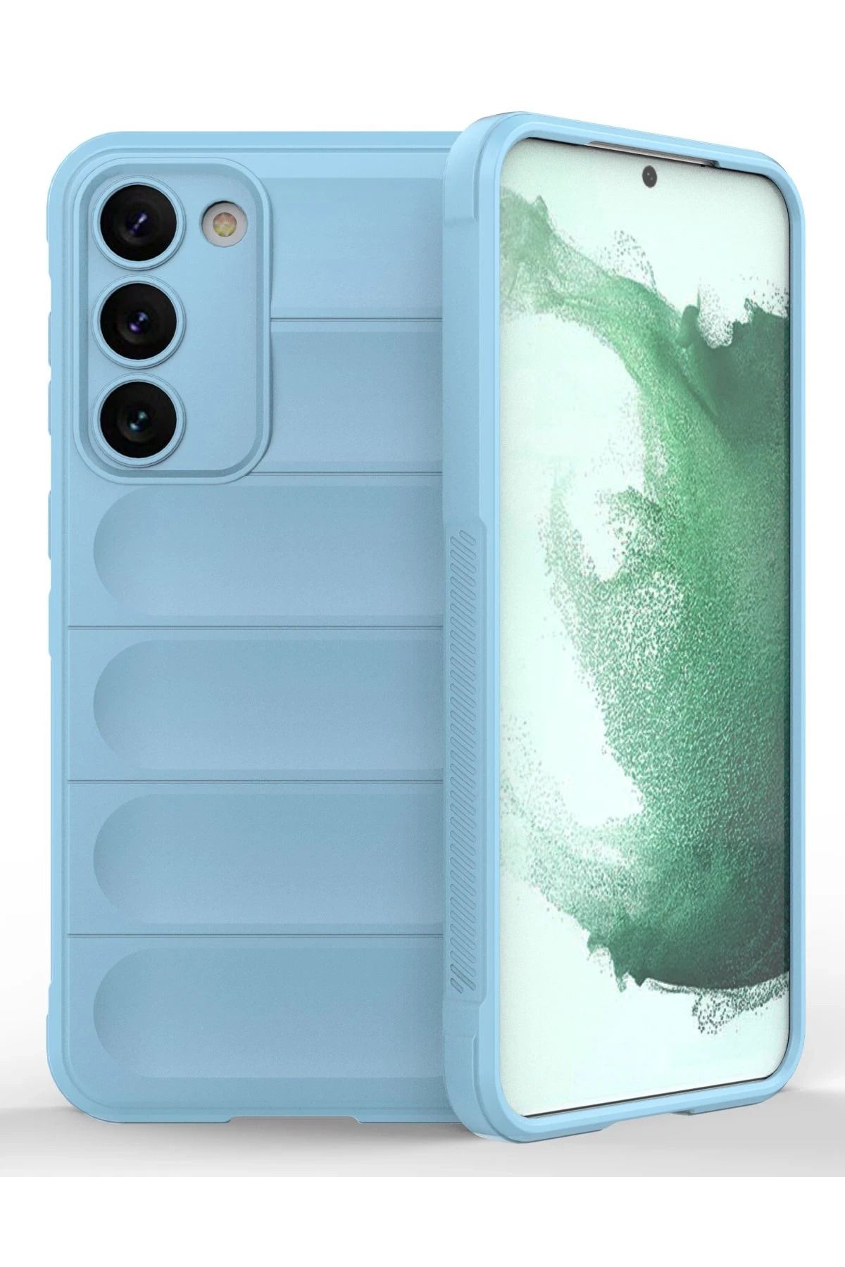 NewFace Galaxy S23 Plus Uyumlu Kılıf Optimum Silikon - Sky Blue JOJUA