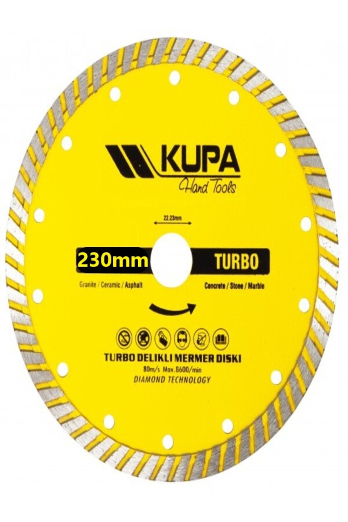 Kupa TURBO ELMAS TESTERE 230x22.23mm