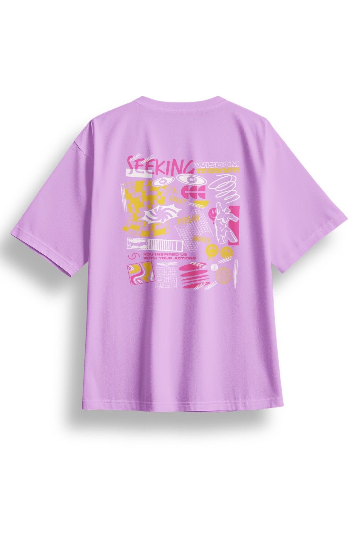 LUMARTA Oversize Seeking Baskılı Tshirt
