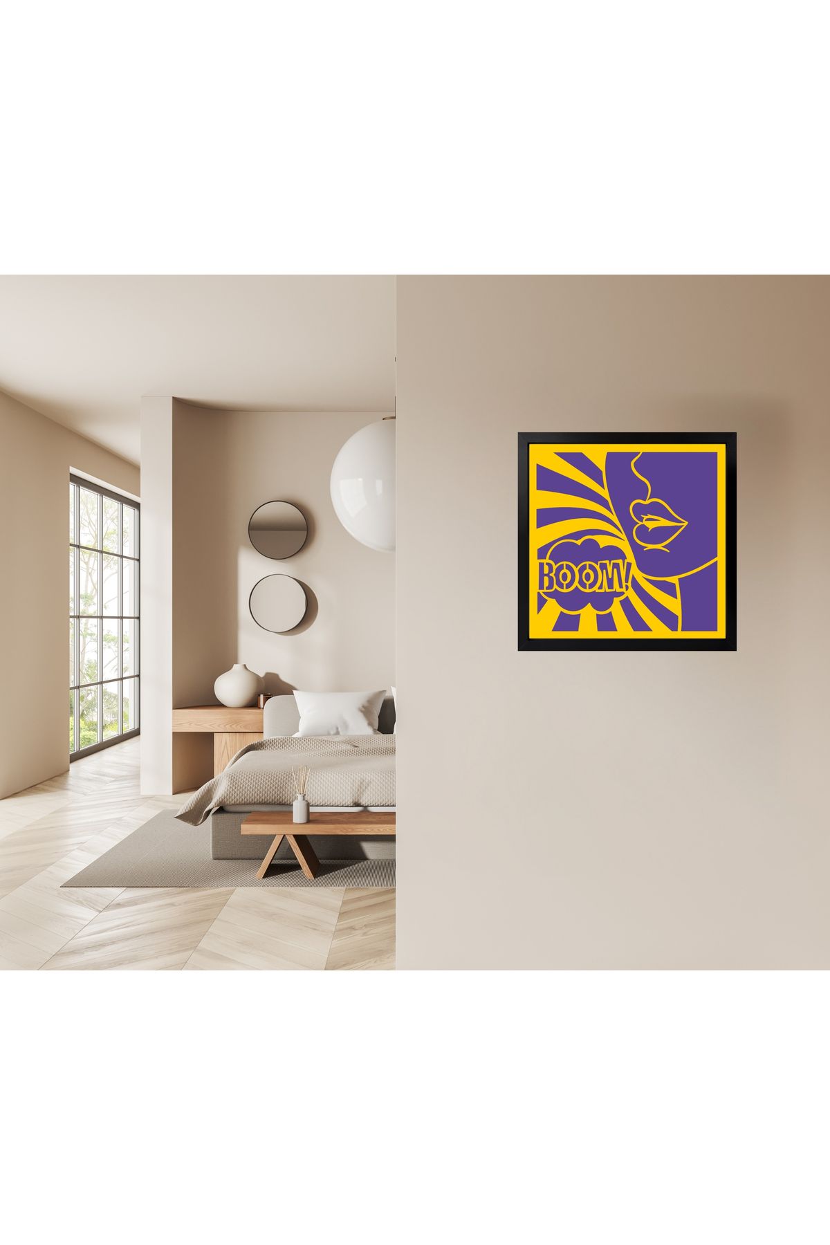 Grand Fine Art Çerçeveli Renkli Akrilik Tablo Pop Art