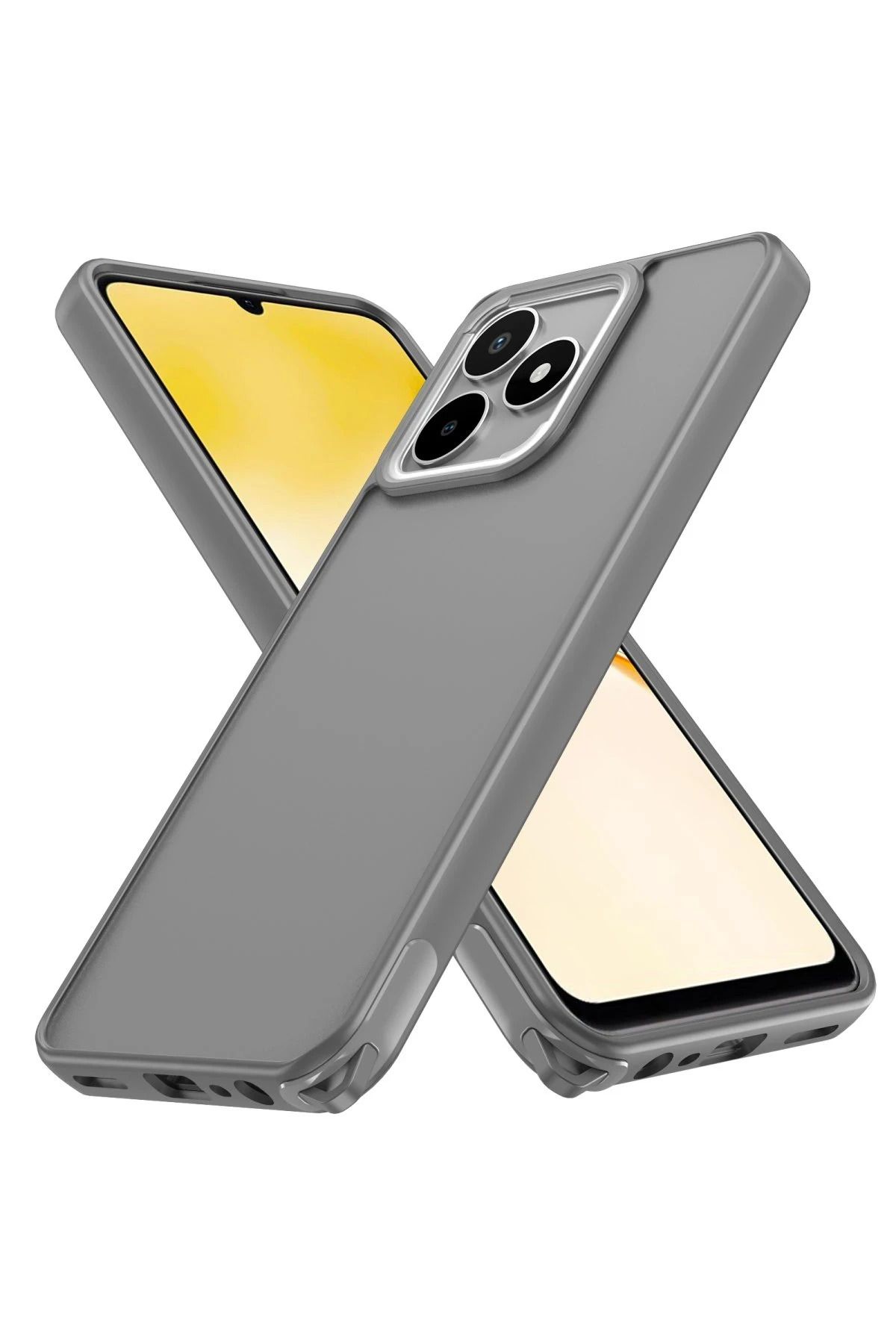 NewFace Realme C53 Kılıf Elegant Kapak - Titan Gri NRMSA
