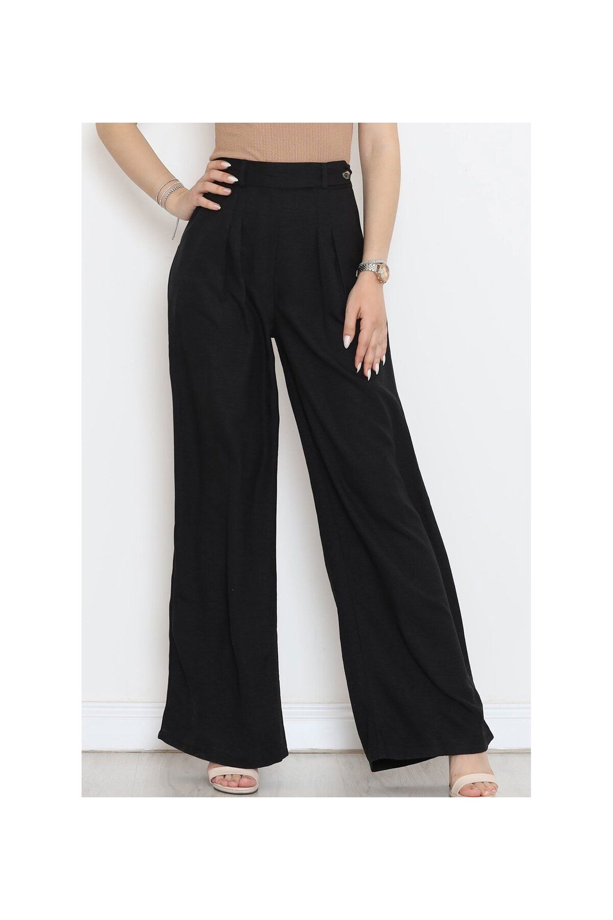 MODA Oversize Keten Pantolon