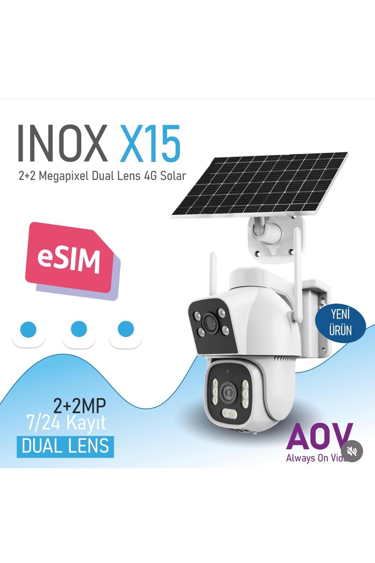 inox X15 DUAL LENS AOV HİEASY 4G PTZ KAMERA